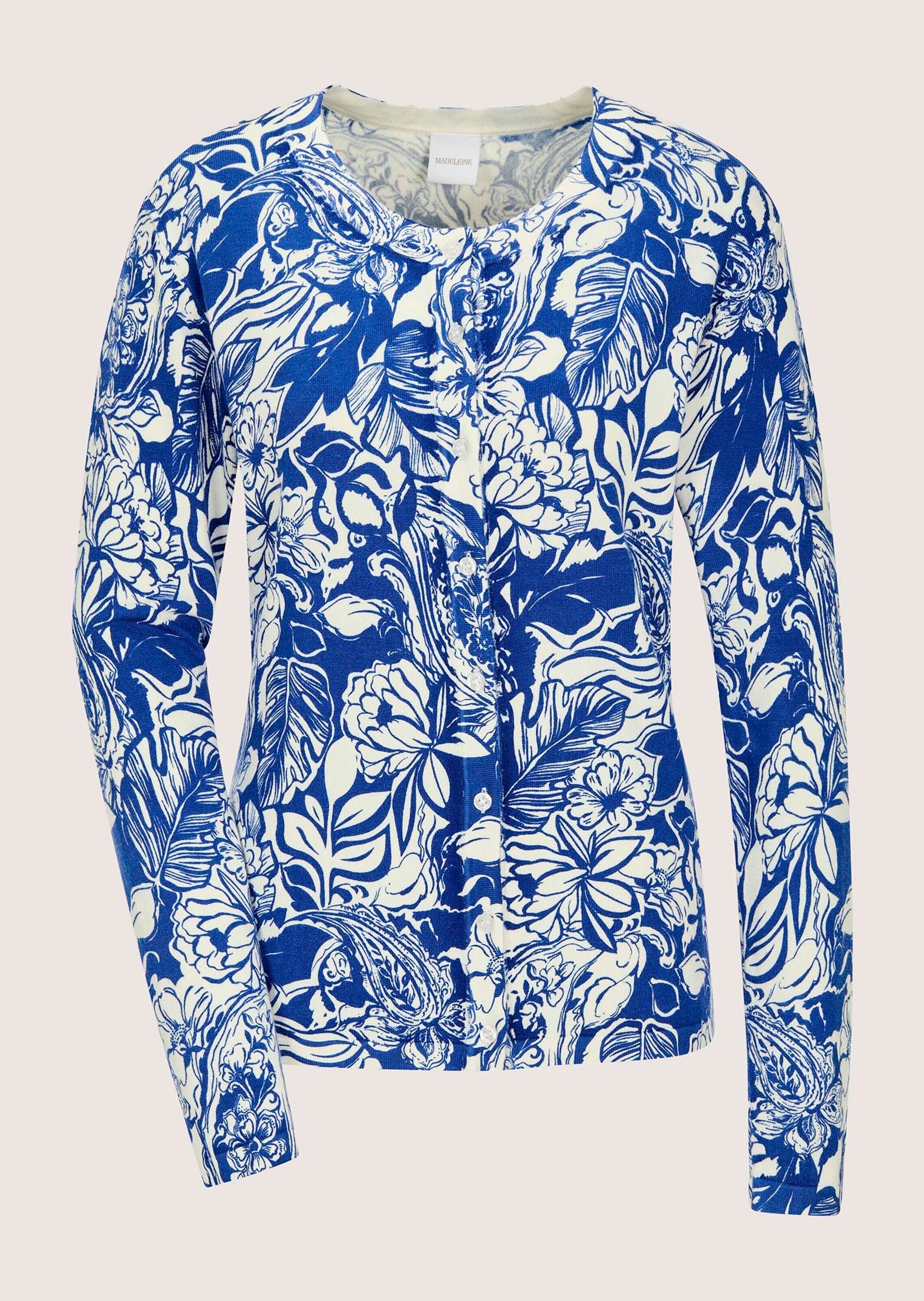 MADELEINE Strickjacke "Strickjacke Blumige Feinstrick-Jacke, Langarm, Knopf günstig online kaufen