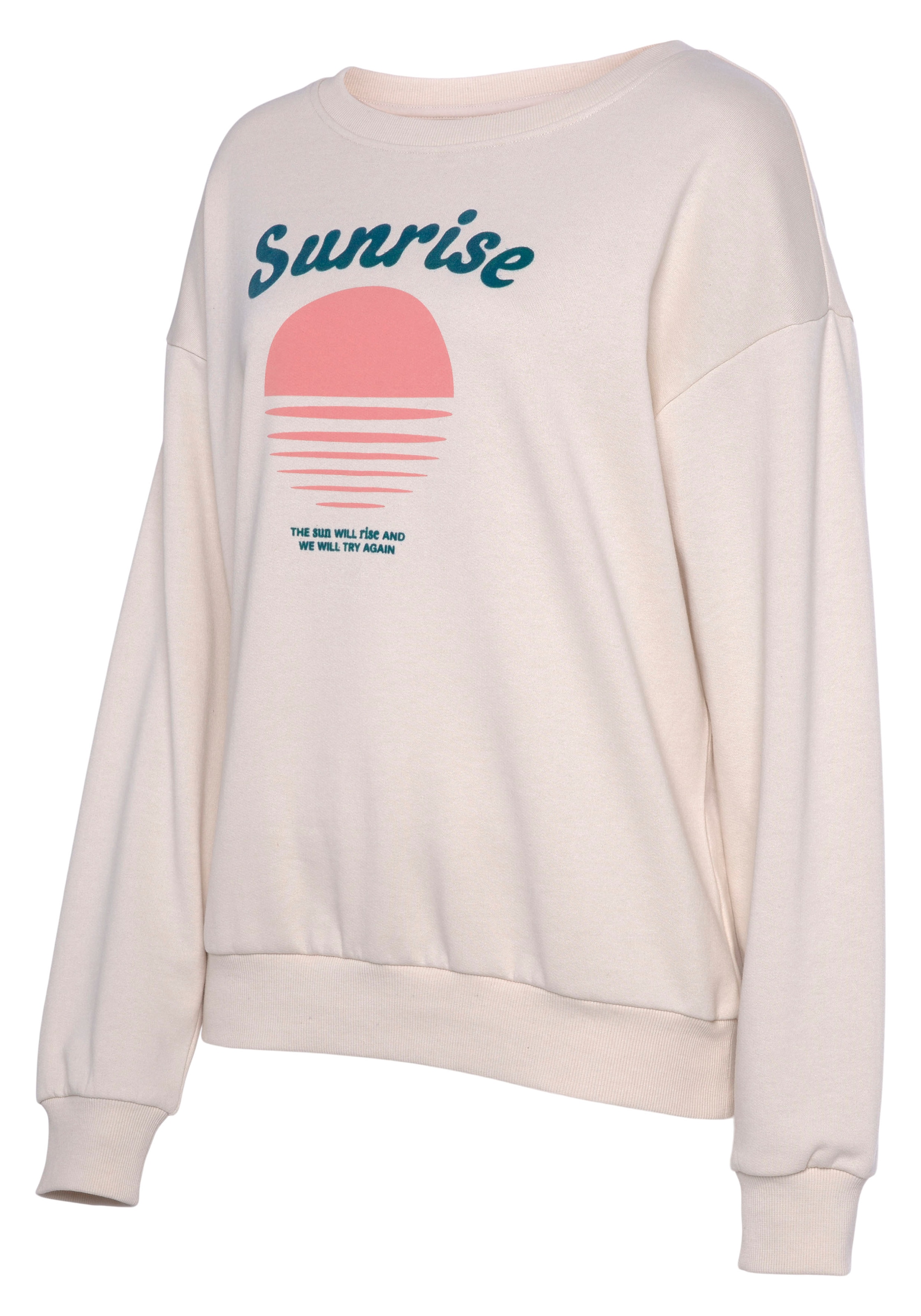 Vivance Sweater, mit schönem Frontprint, Loungewear