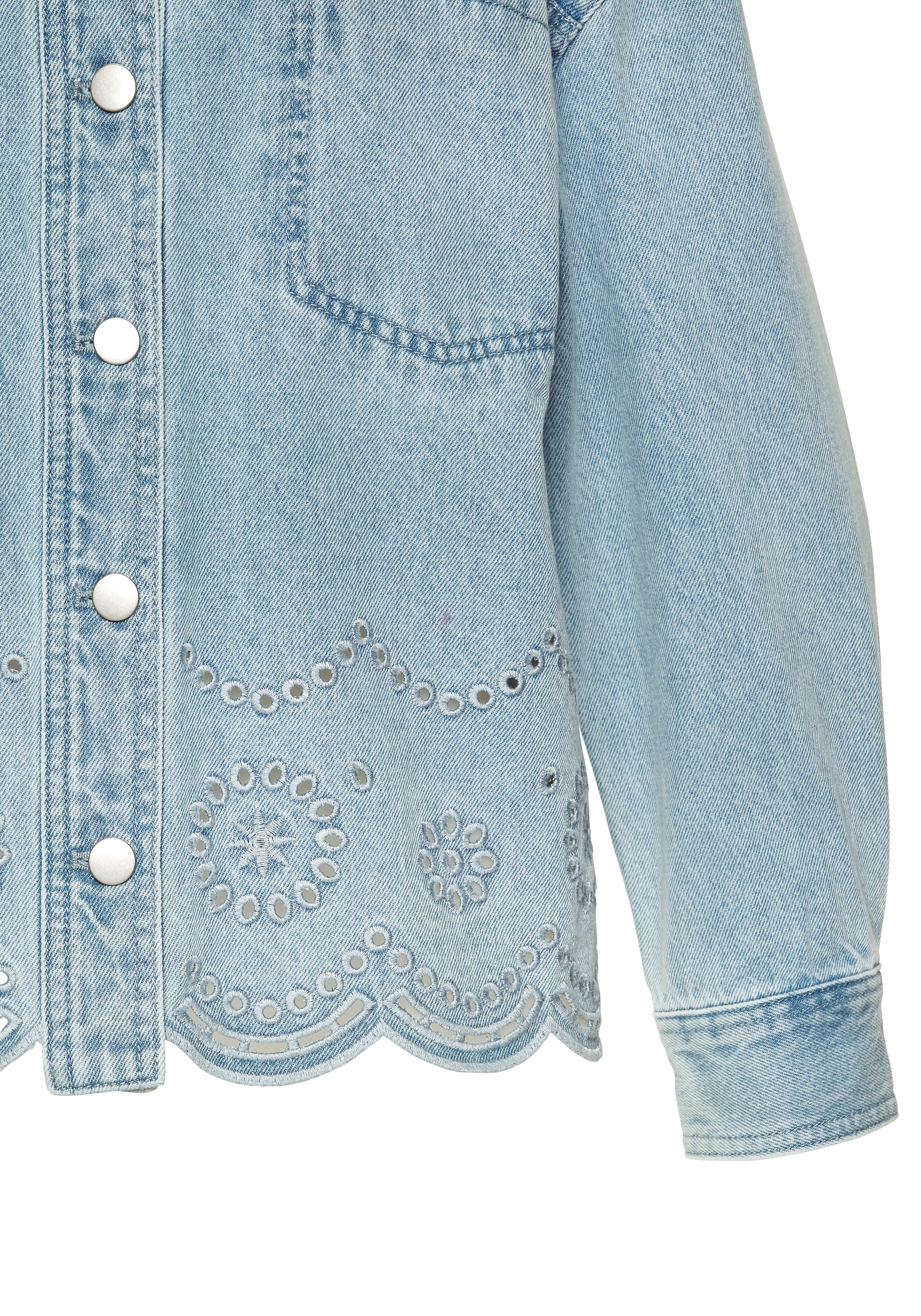 Buffalo Jeansjacke mit Stickereidetails