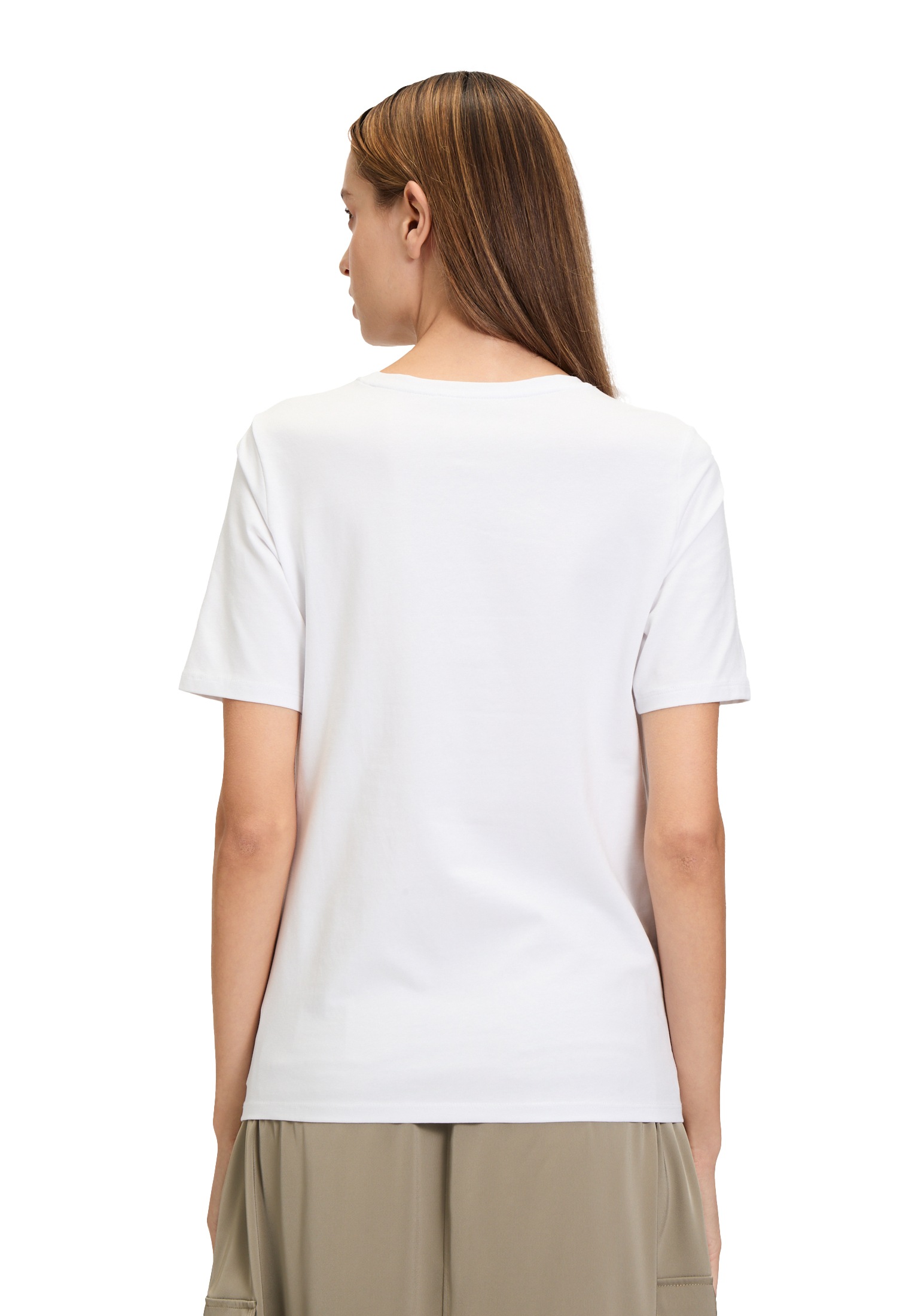 Betty Barclay Kurzarmshirt »Betty Barclay Basic Shirt mit Placement«, (1 tlg.), Glitzersteine