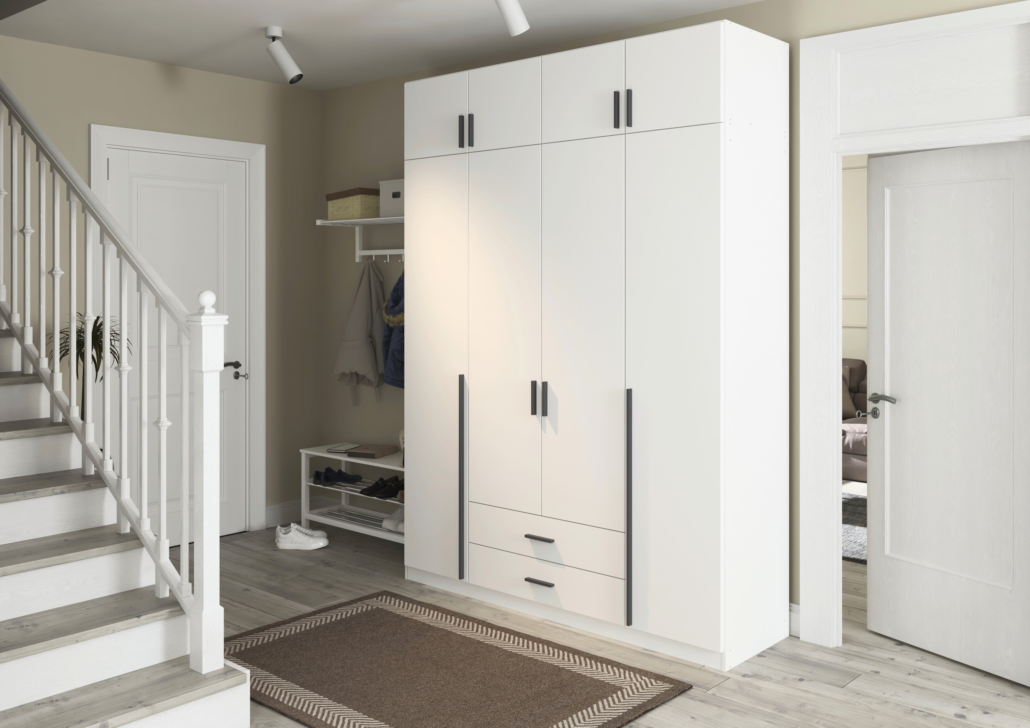 Thumbnail - rauch Kleiderschrank "Schrank Garderobe Wäscheschrank GAMMA in 4 Breiten 91-226 cm" 3 verschiedene Ausstattungen BASIC/C...