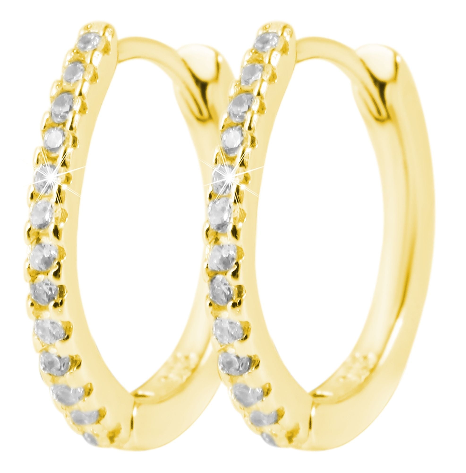 Adelia´s Klappcreolen "Damen Ohrringe – Klappcreole aus 925 Silber mit Zirk günstig online kaufen