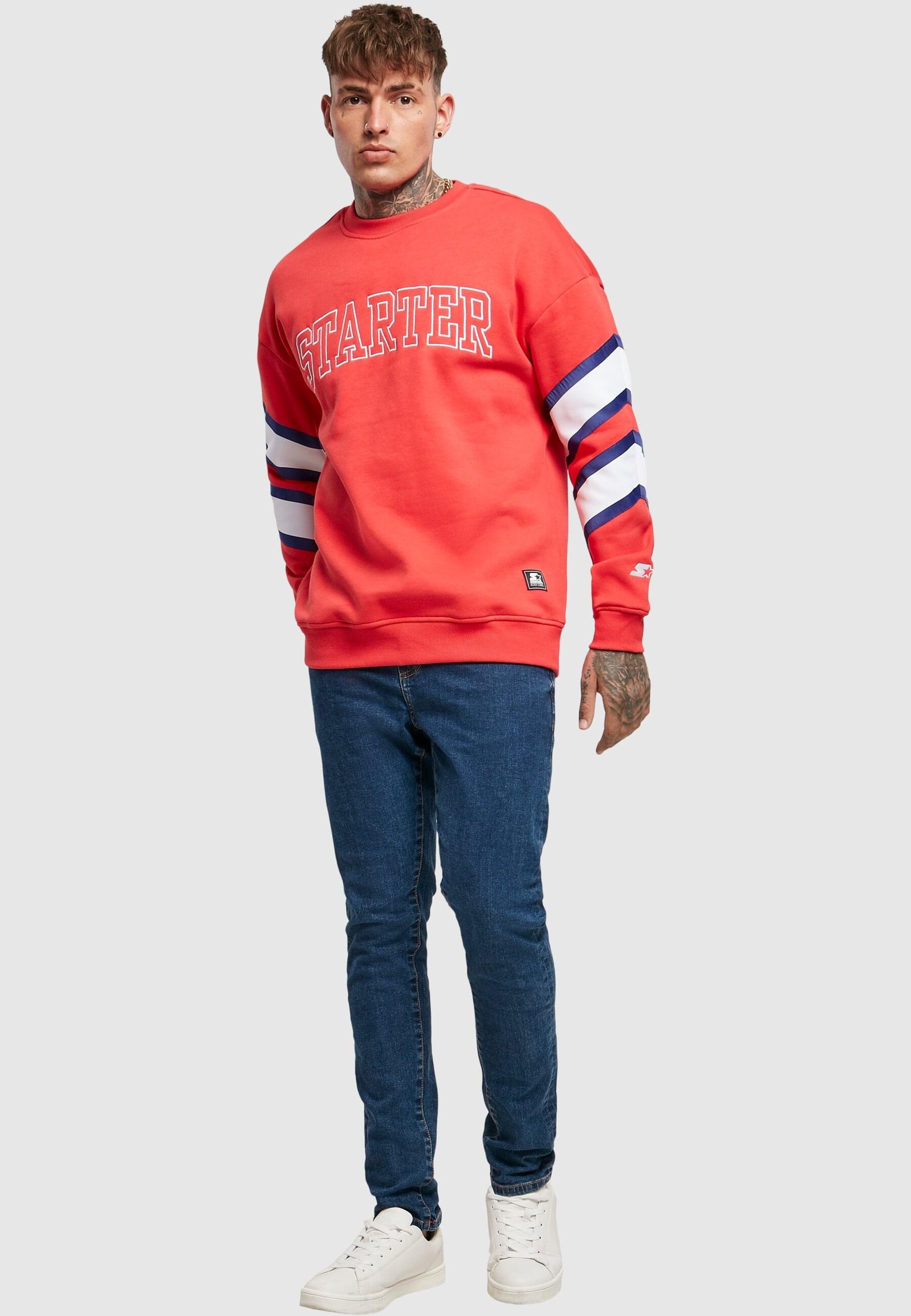 Starter Black Label Rundhalspullover »Starter Black Label Herren Starter Team Front Crew«, (1 tlg.)