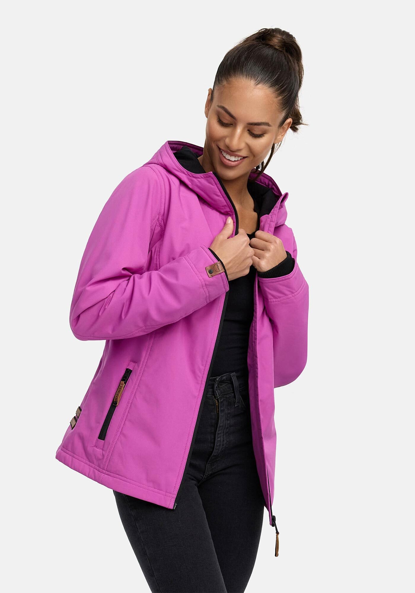 Marikoo Outdoorjacke »Brombeere«, sportliche Übergangsjacke mit Kapuze