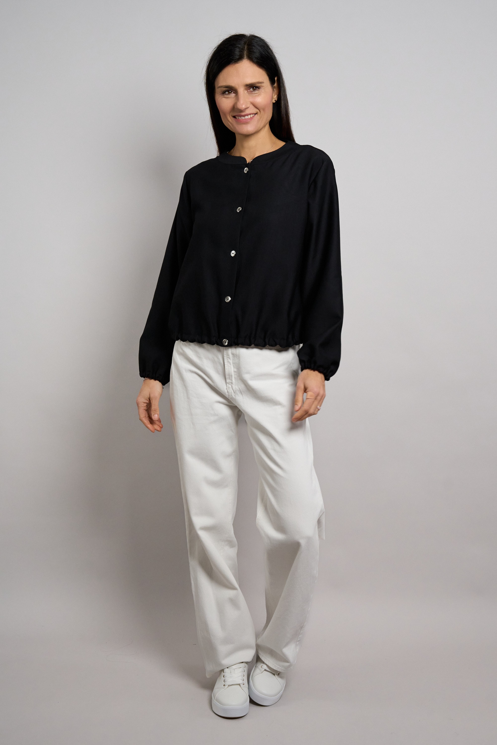 Seidel Moden Blusenjacke »Otto exclusiv« ohne Kapuze mit Knopfleiste - Viskose - MADE IN GERMANY