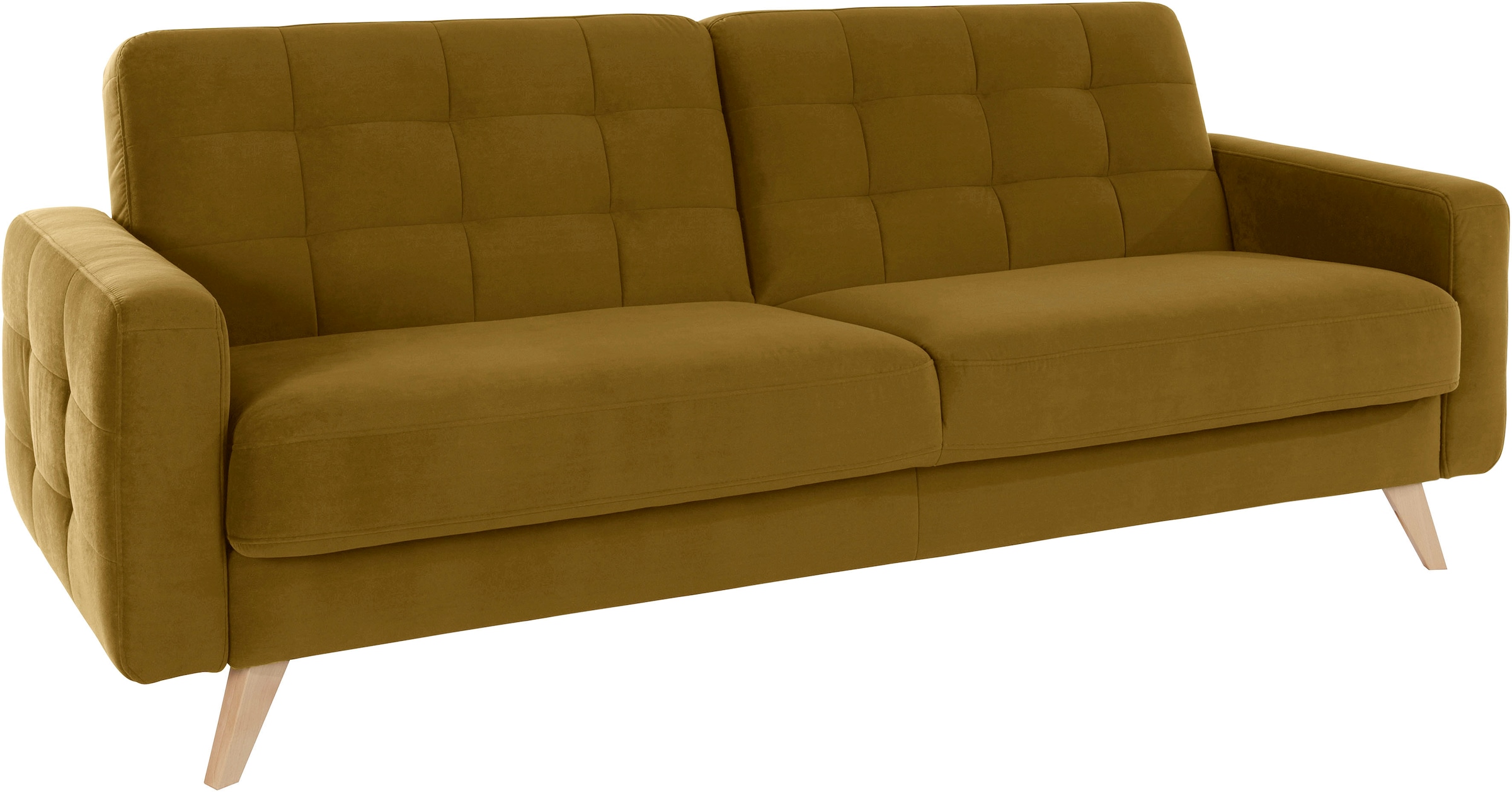 exxpo - sofa fashion 3-Sitzer »Nappa, kompakt und komfortabel, bequem, zeitloses Design, L-Form«, tolle Detailverarbeitung