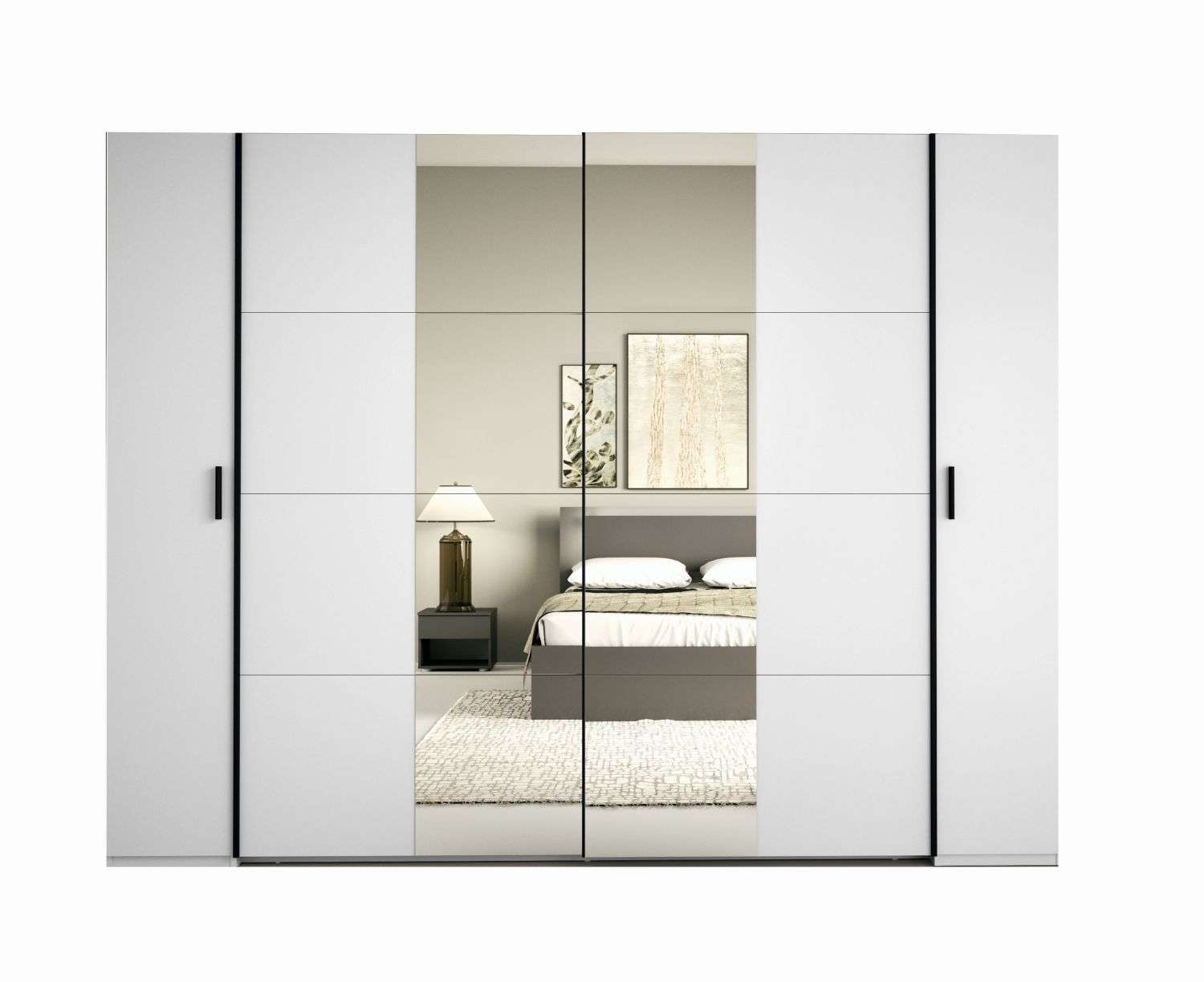 INOSIGN Kleiderschrank »Antioch, FSC-zertifiziert, mit Dreh-UND Schiebetüren«, (B/T/H 270/61,4/207cm, inklusive Einlegeböden und Kleiderstangen), mit oder ohne Spiegel und Schubladen - YOUR Choice