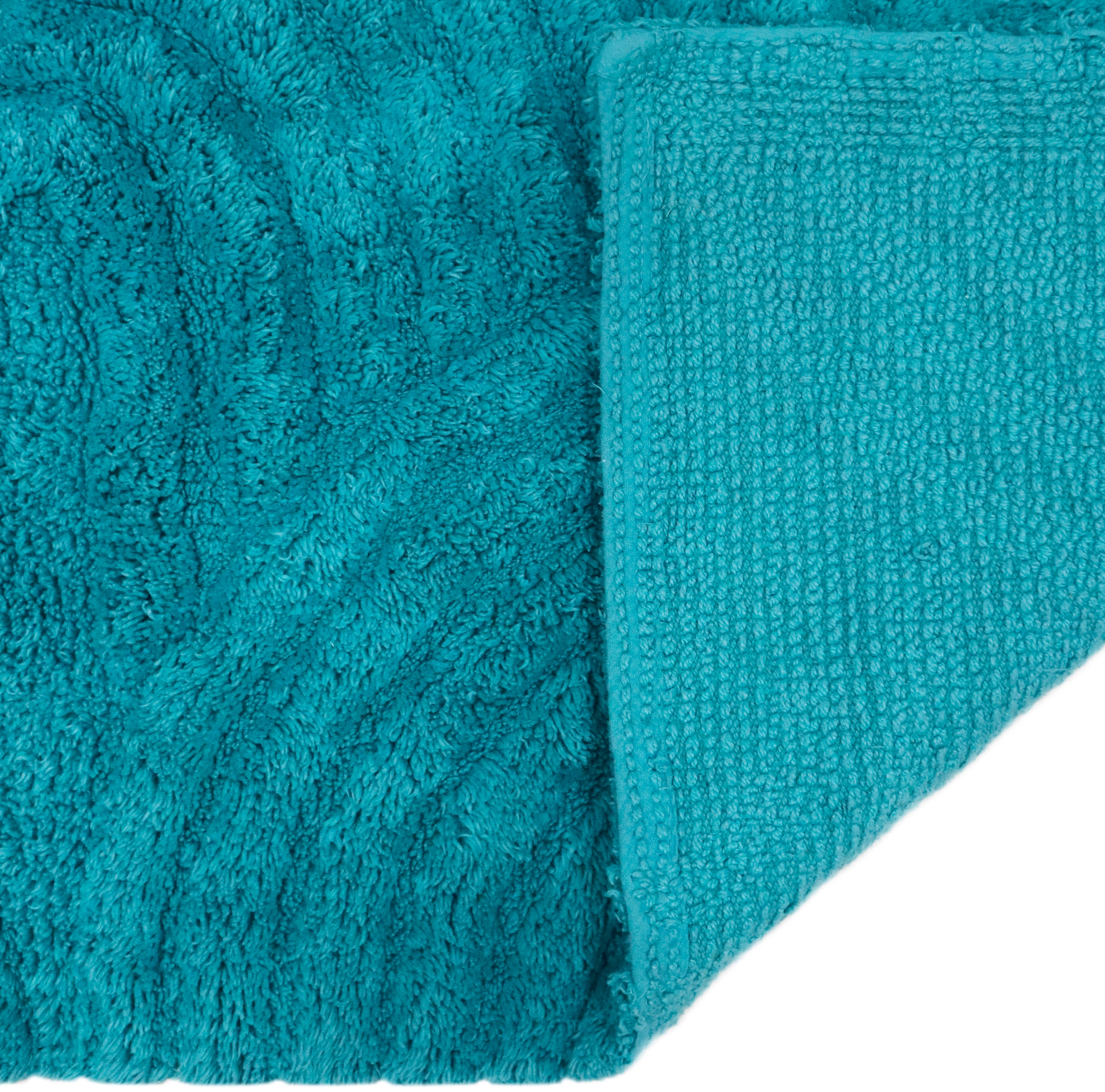 my home Badematte »Juna, Badvorleger, Badezimmer Teppich, Zen, Scandi, Boho«, rutschhemmend beschichtet, fußbodenheizungsgeeignet, Baumwolle, Hoch-Tief-Effekt, weich