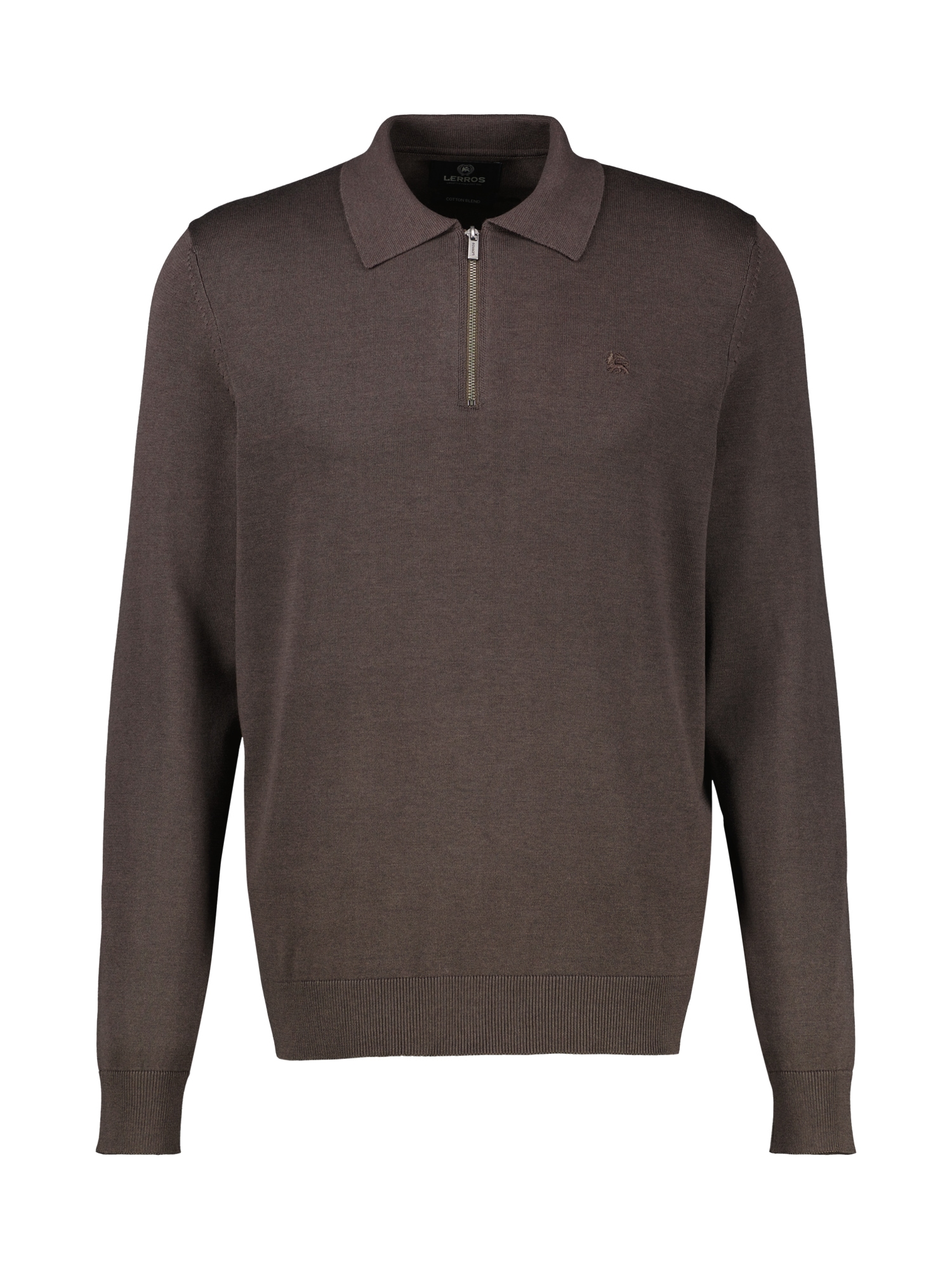 LERROS Langarm-Poloshirt »Flexibles Langarmpolo aus Baumwollmix mit Reißverschluss«