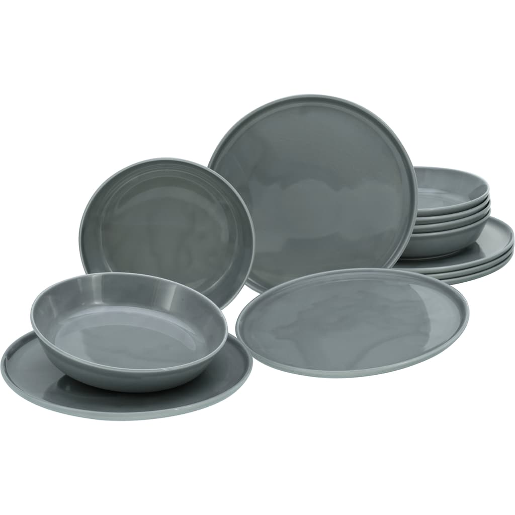 CreaTable Tafelservice »Teller Set, Geschirr-Set Chef Collection«, (Set, 12 tlg., Teller Set für 6 Personen)