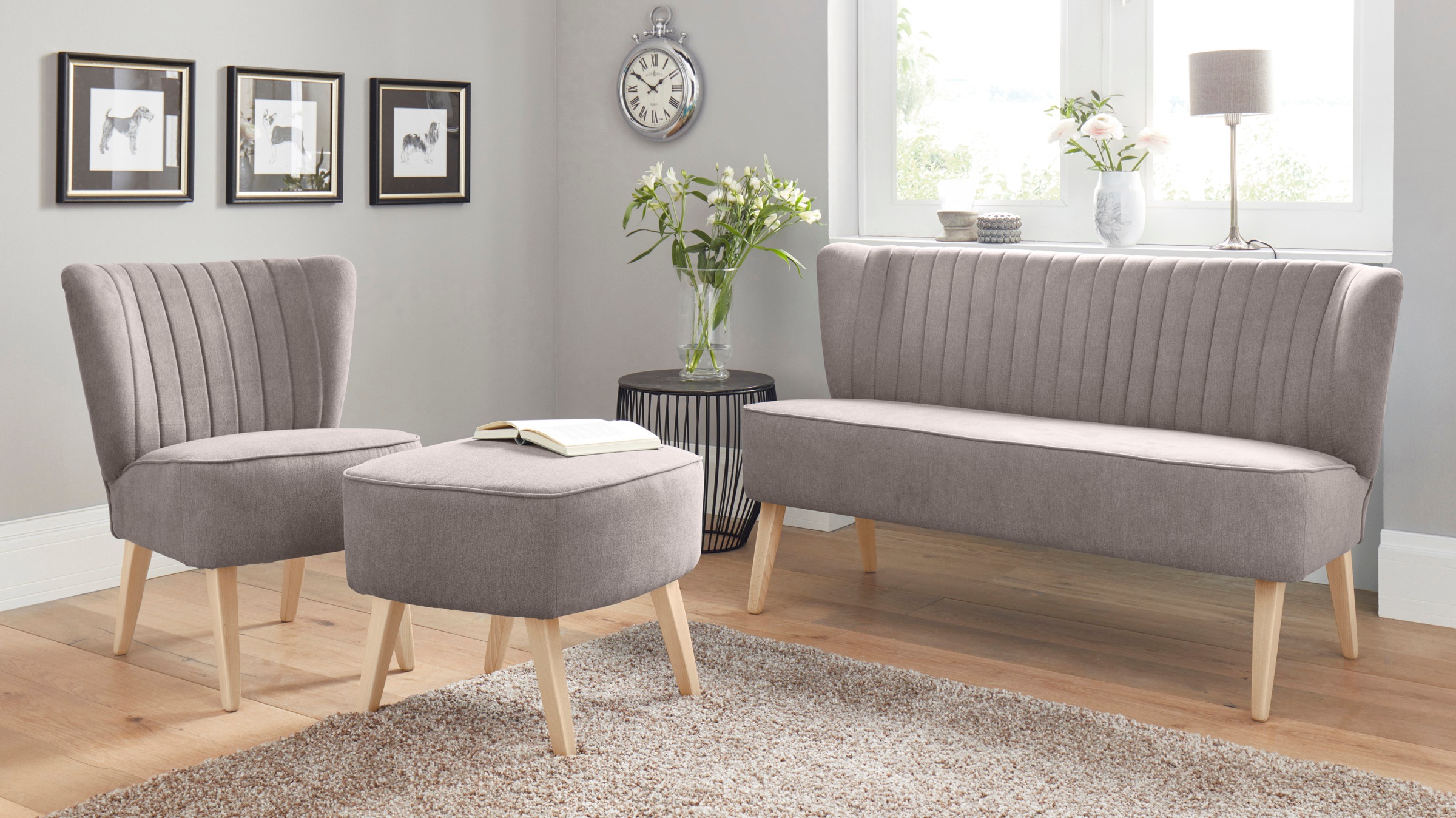 Thumbnail - Home affaire 2-Sitzer "Campi" bequemes Küchensofa, frei im Raum stellbar