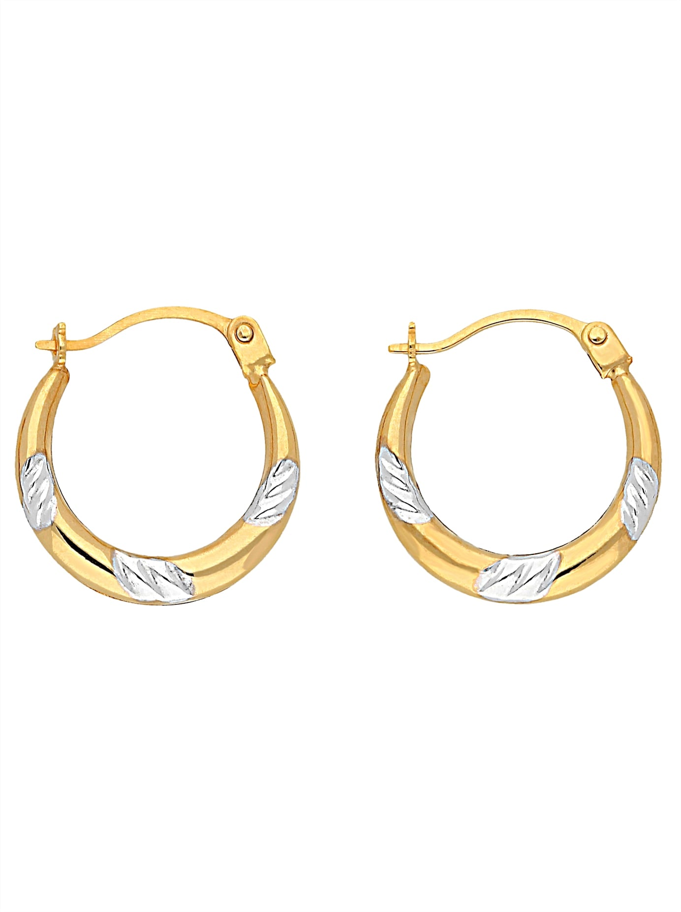Lady Hoop Earrings Yellow Gold 5