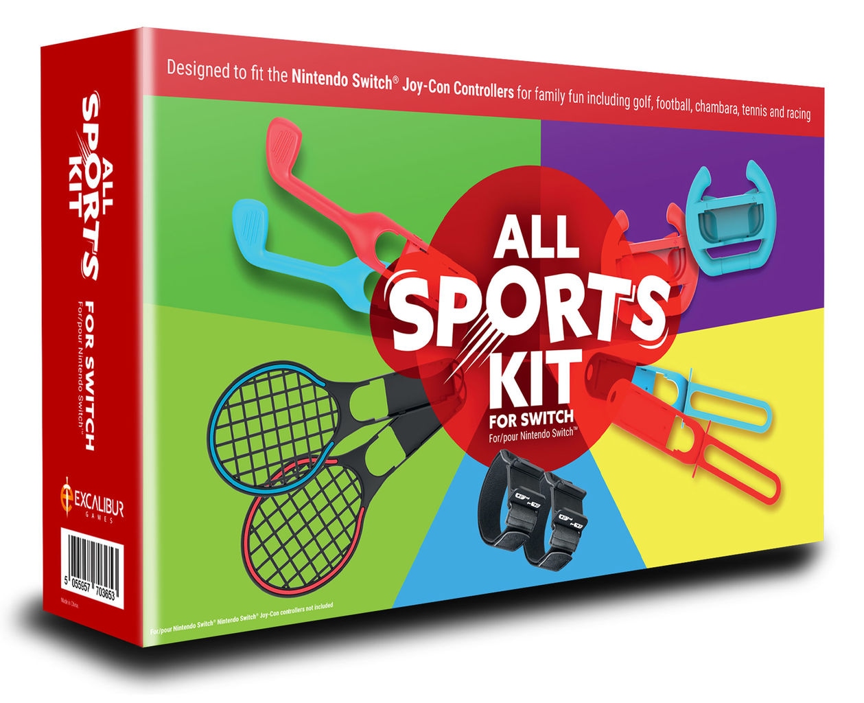 nicht definiert Switch-Controller »Switch Sports All Sports Kit (Bein- und Armriemen, Golfschläger)«, (Set, 10 St.)