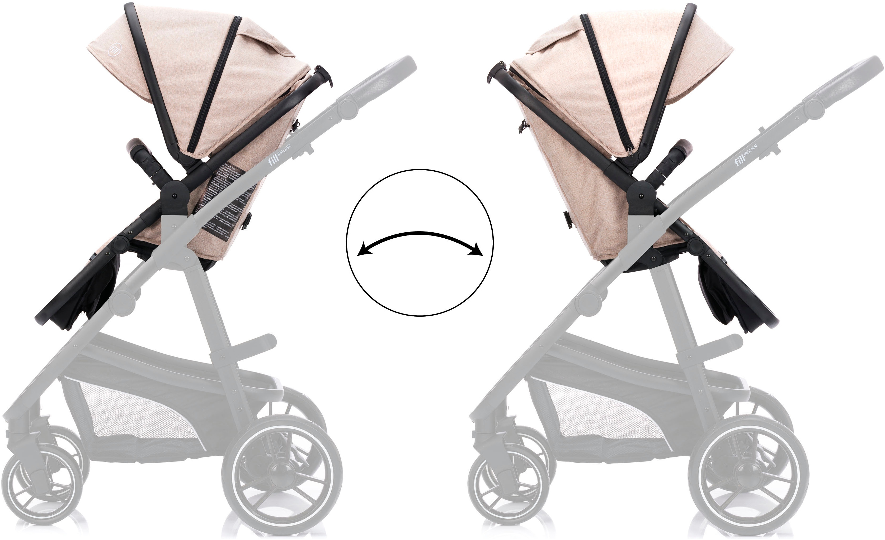 Thumbnail - Fillikid Kombi-Kinderwagen "Jaguar" 22 kg