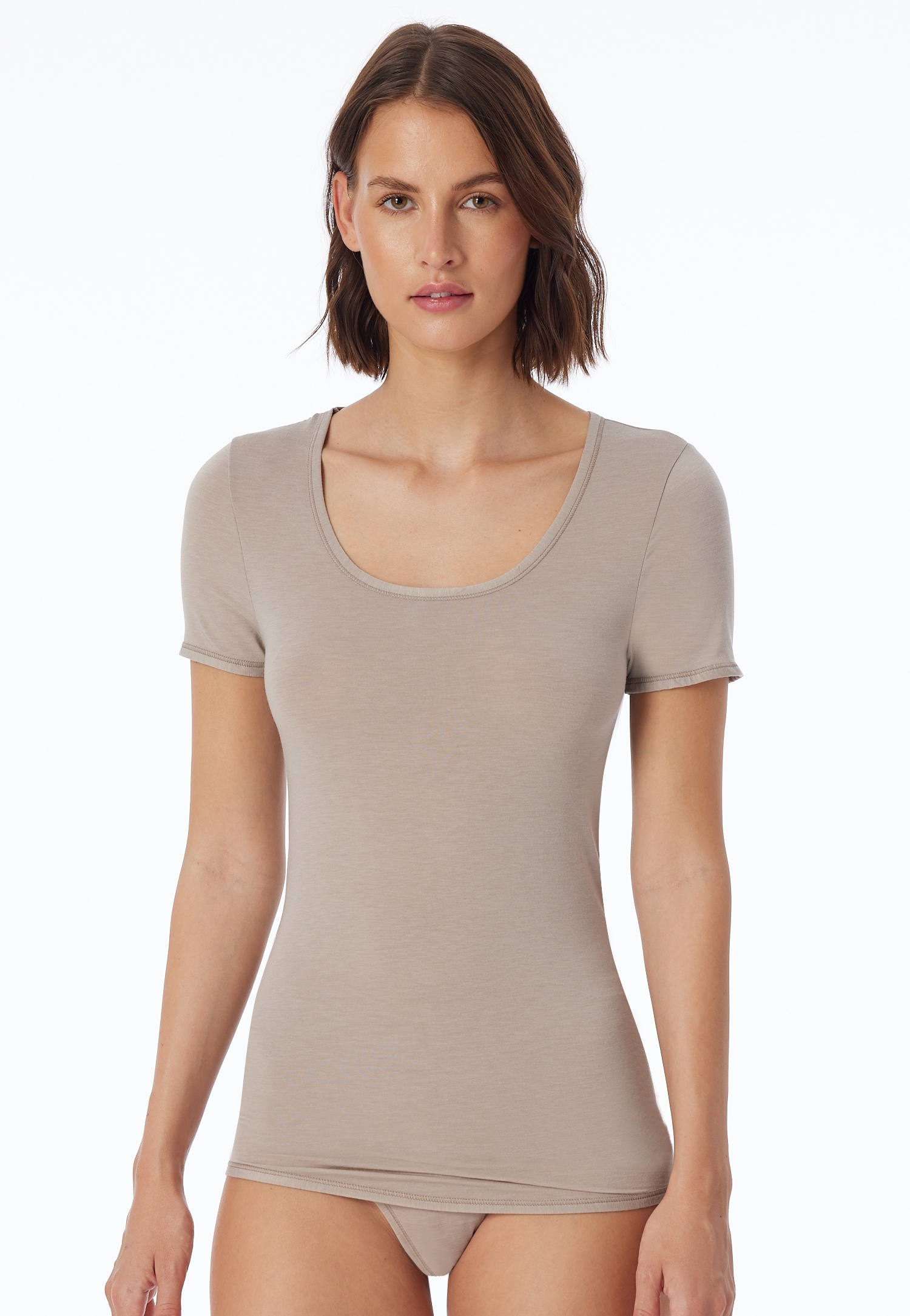 Schiesser Kurzarmshirt "Personal Fit", Rundhalsausschnitt, Single Jersey, o günstig online kaufen