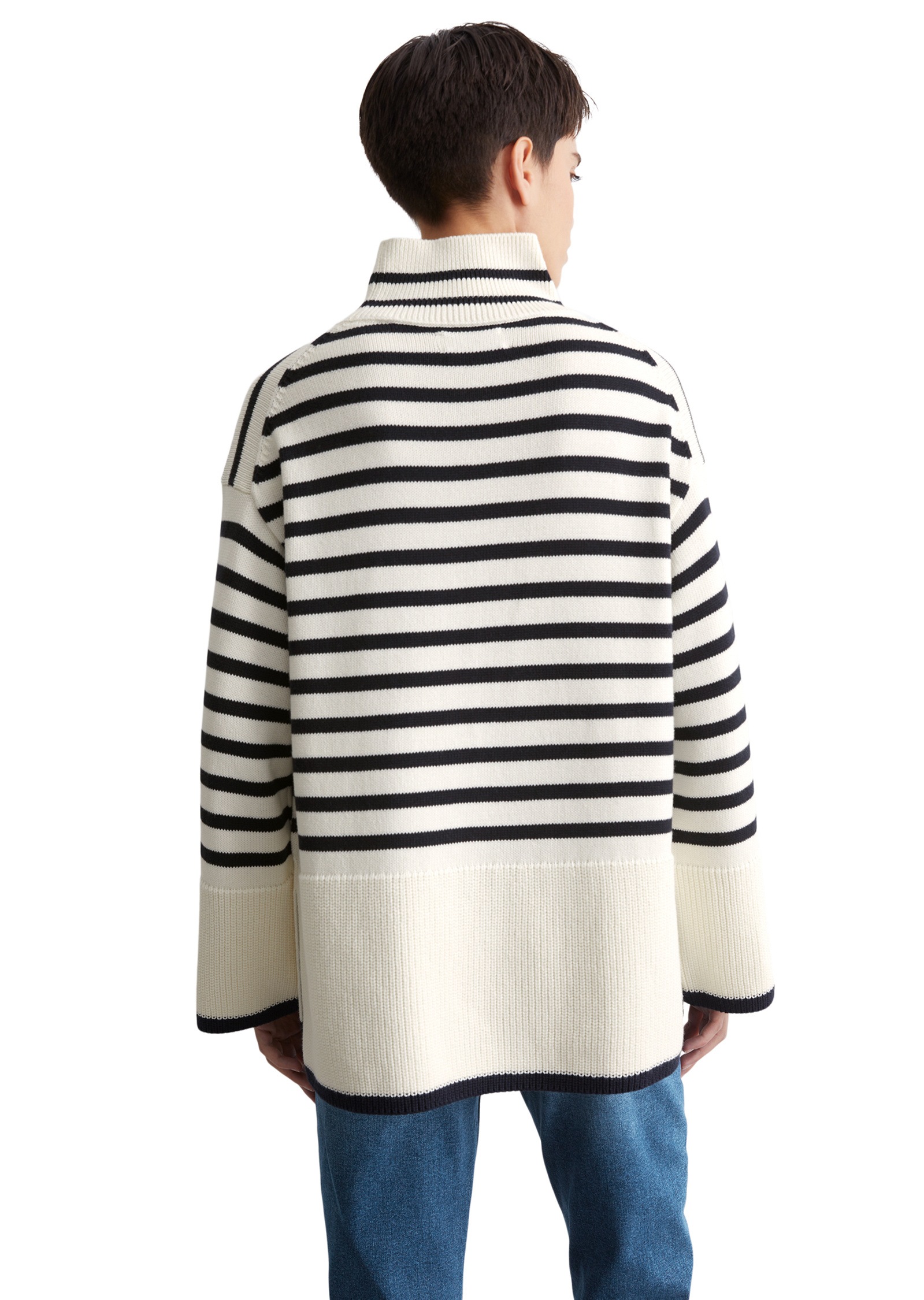 Marc O'Polo Strickpullover »mit Streifen-Dessin«