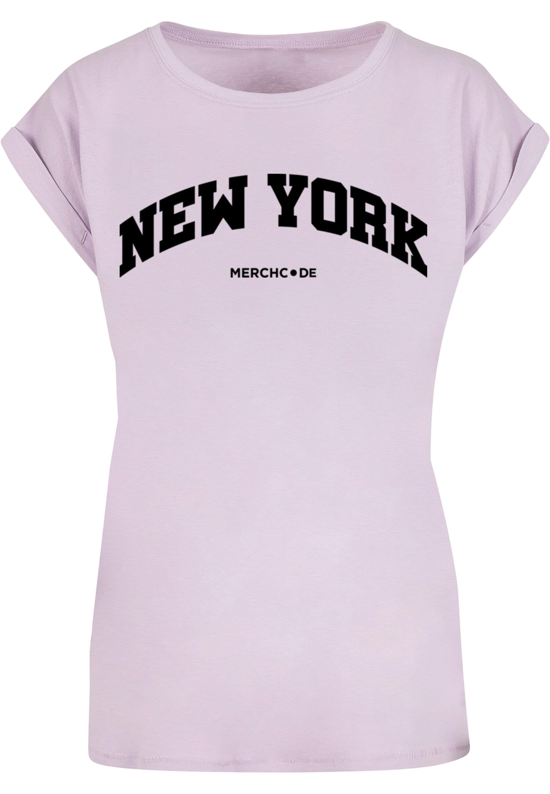 Merchcode T-Shirt "Merchcode Damen Ladies New York Wording - T-Shirt" günstig online kaufen