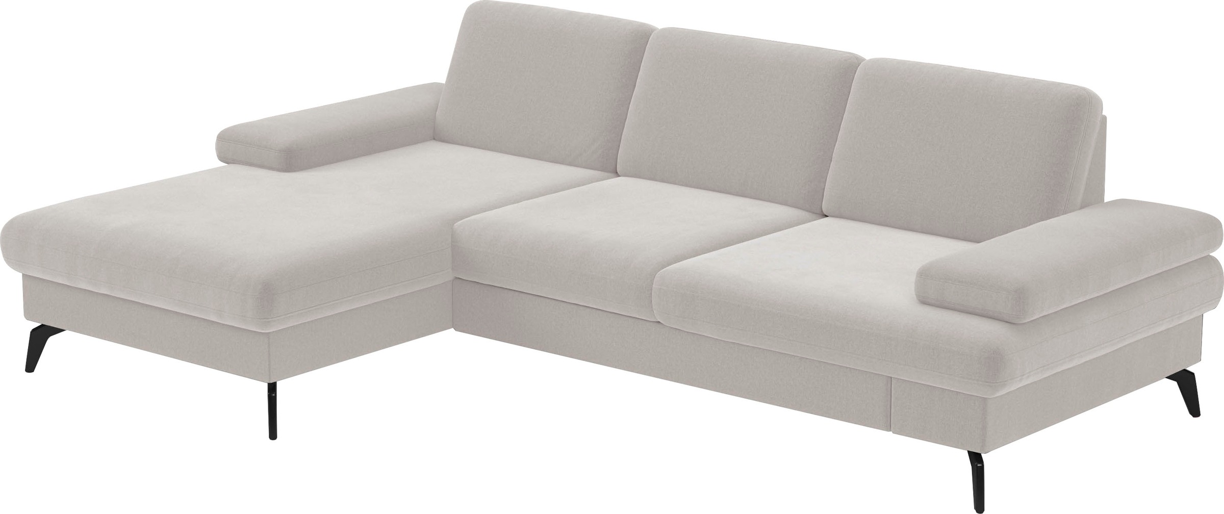 sit&more Ecksofa »Morris L-Form, inkl. Sitztiefenverstellung«, wahlweise mit Armteilverstellung, Bettfunktion & Bettkasten