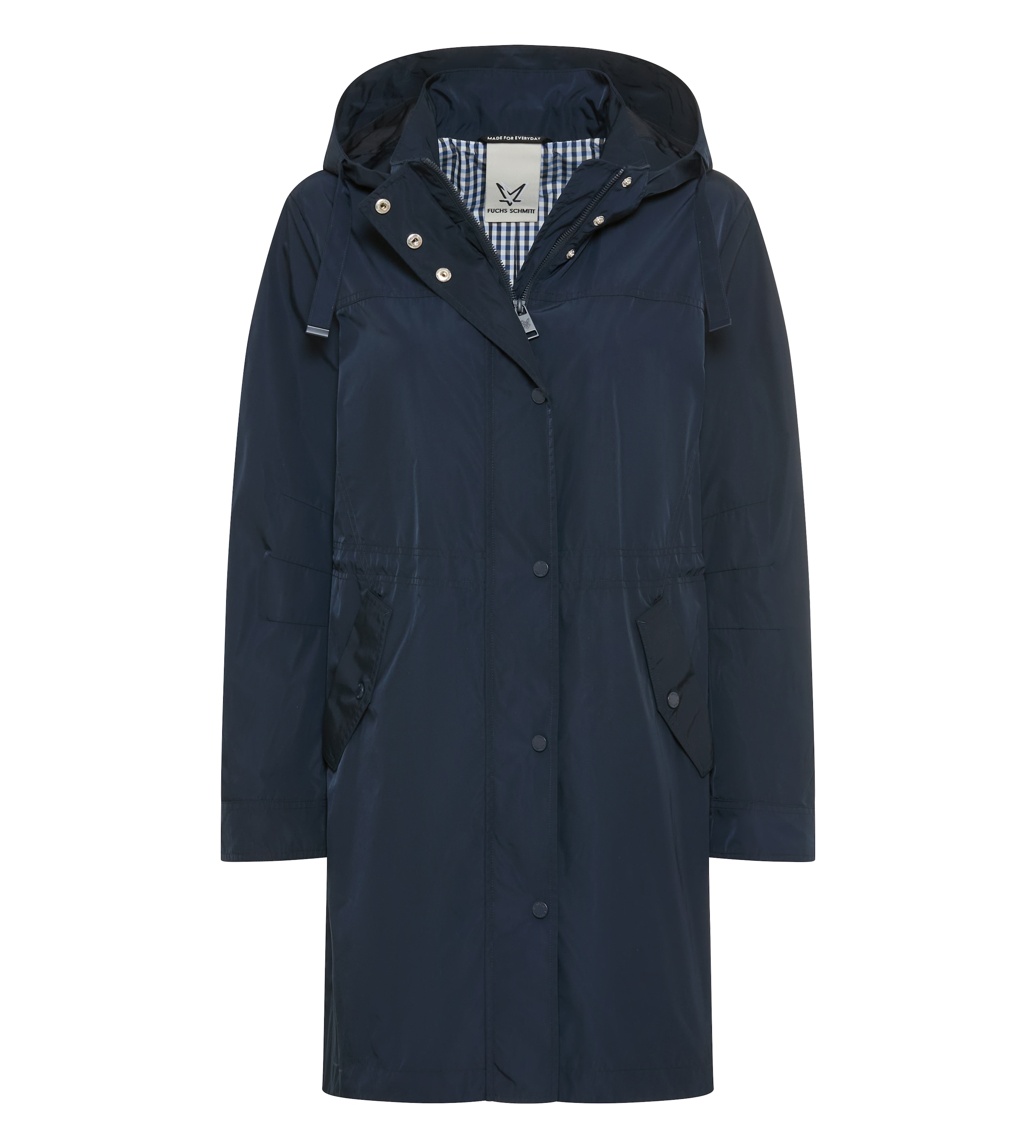 Fuchs Schmitt Kurzmantel abnehmbare Kapuze, Regular Fit, verdeckter Reißverschluss