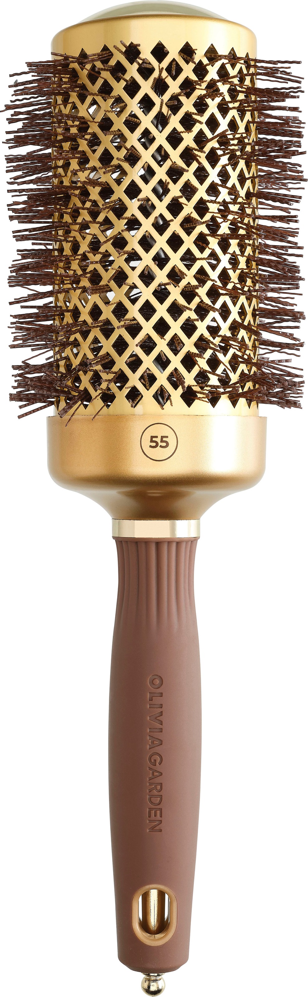 OLIVIA GARDEN Rundbürste »EXPERT BLOWOUT SHINE Wavy Bristles Gold&Brown«