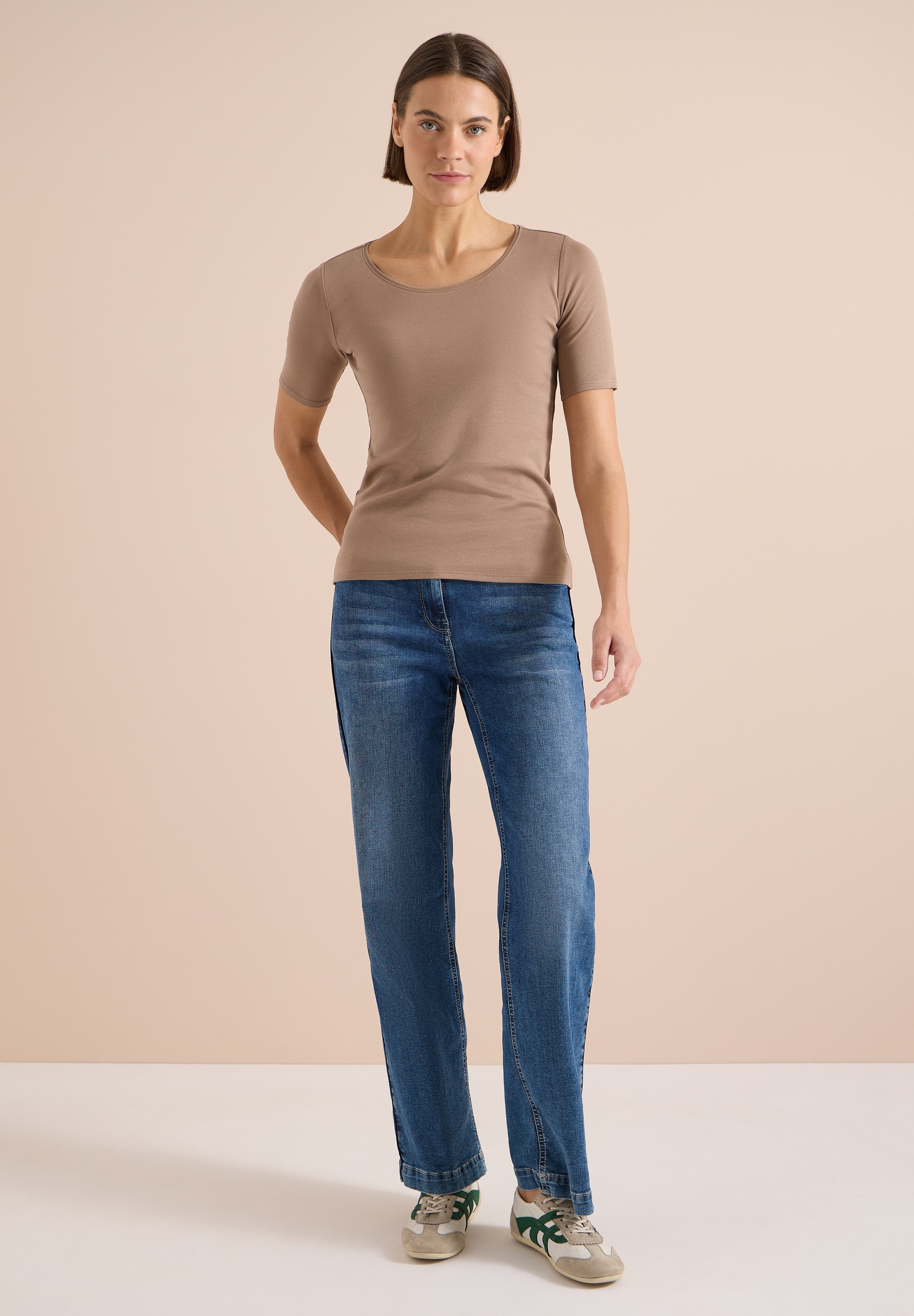 Cecil T-Shirt in Unifarbe
