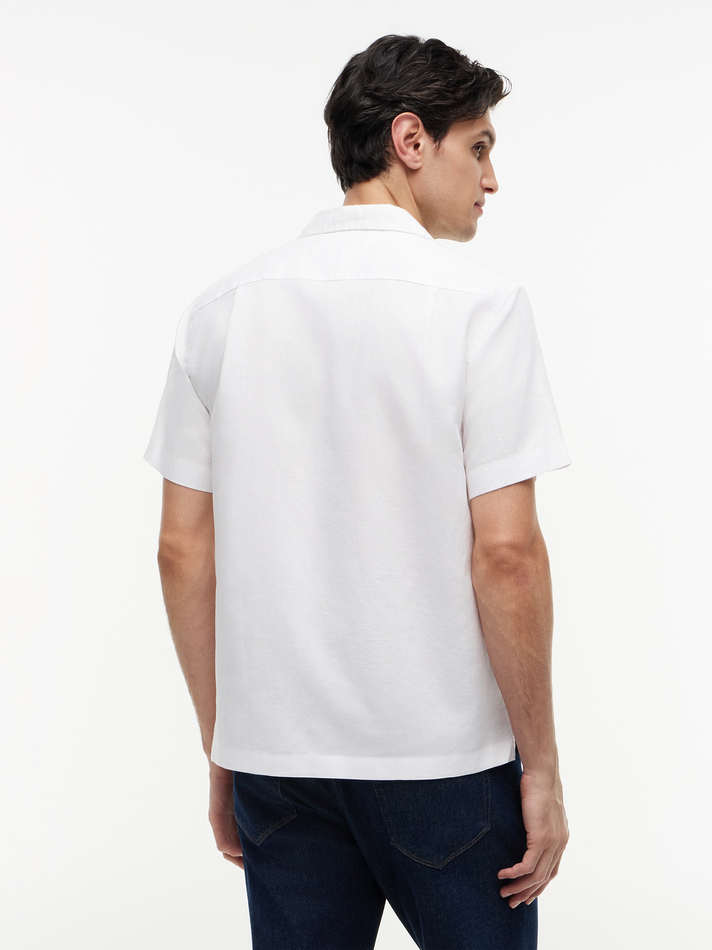 Tommy Hilfiger Kurzarmhemd »LINEN BLEND SOLID SS RF SHT«