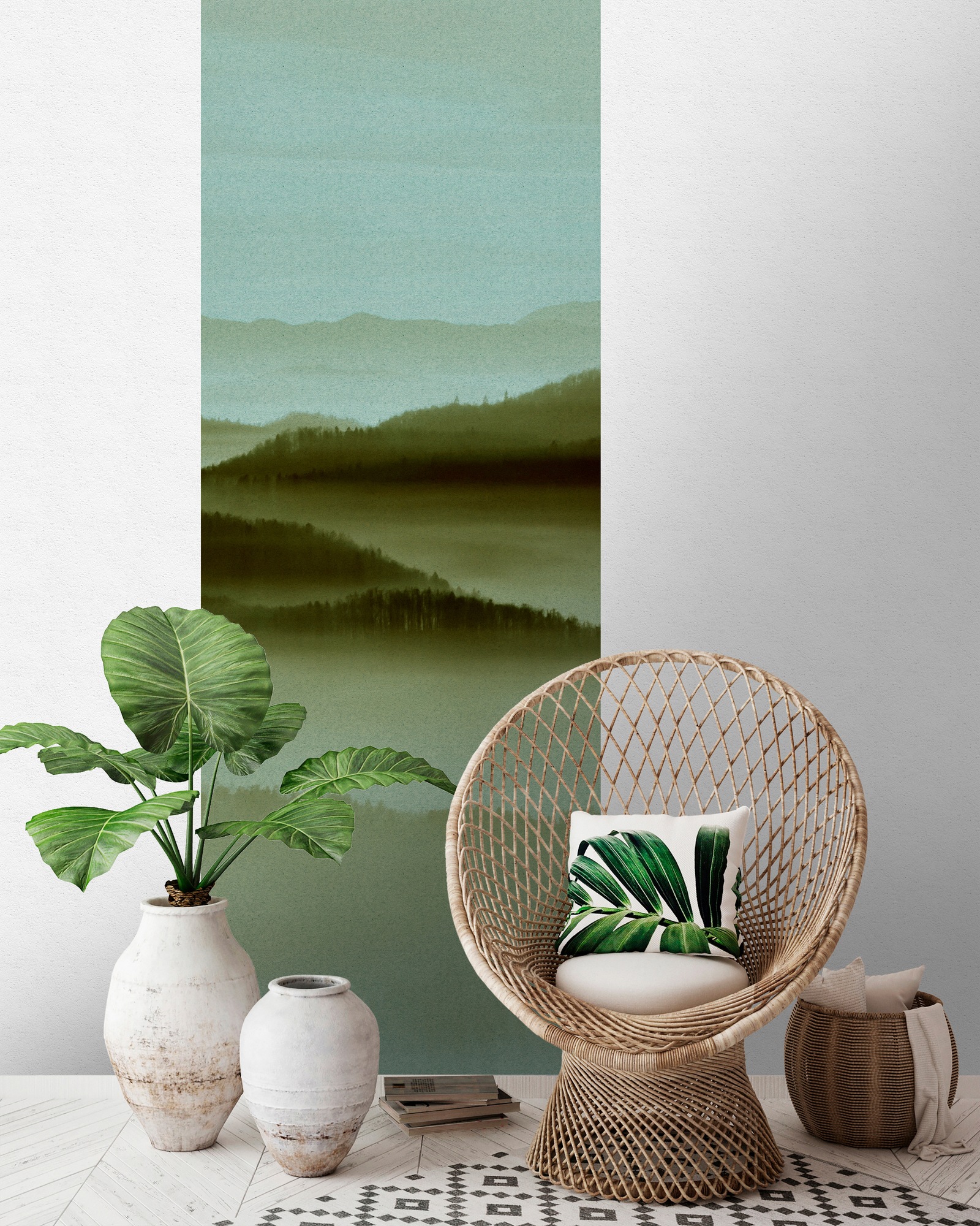 living walls Fototapete »Walls by Patel Horizon Panels 3«, Vlies, Wand, Schräge