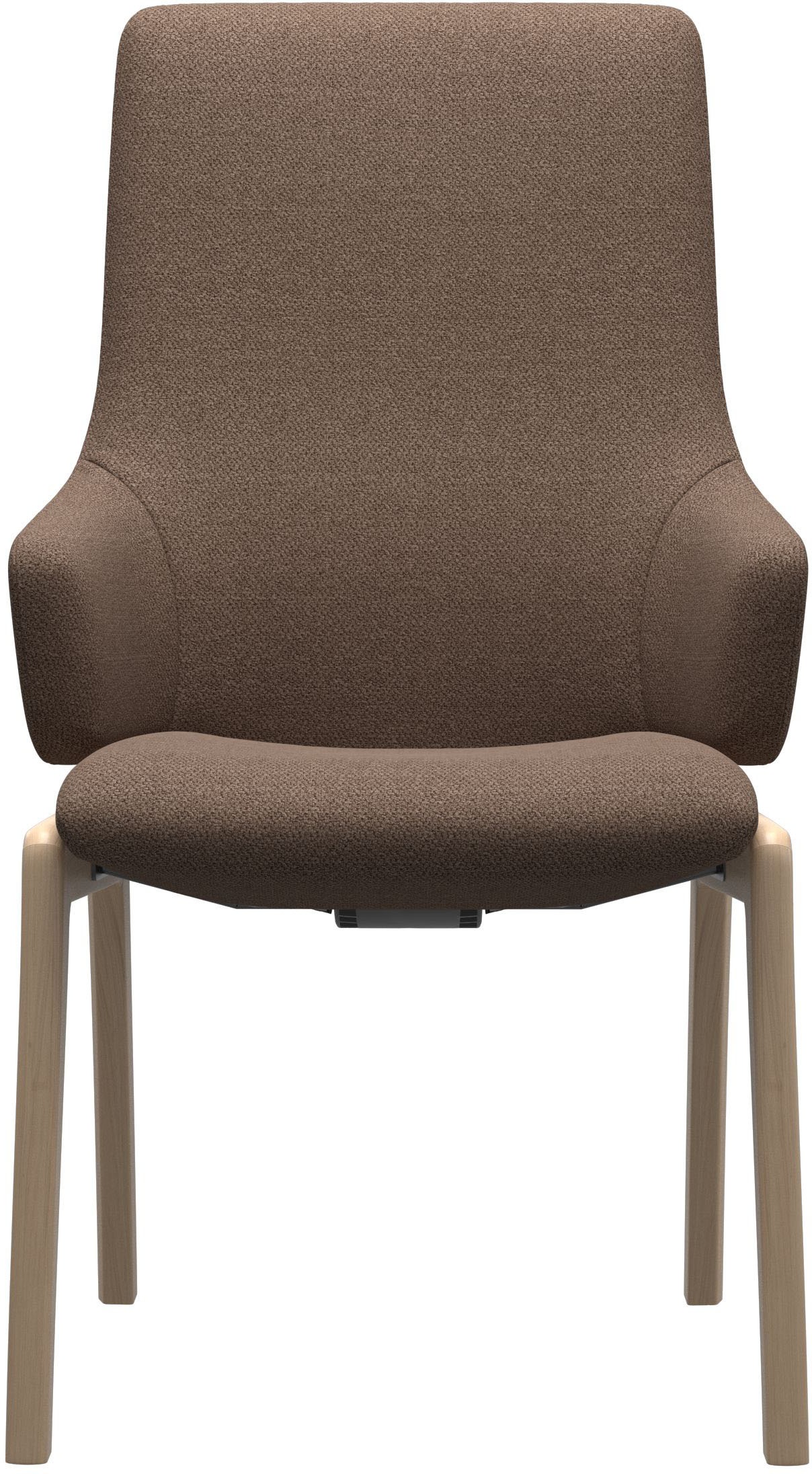 Stressless® Polsterstuhl »Laurel«, ROHLEDER Stoff Q2 FARON, High Back mit Armlehne, Größe L, mit abgerundeten Beinen in Schwarz