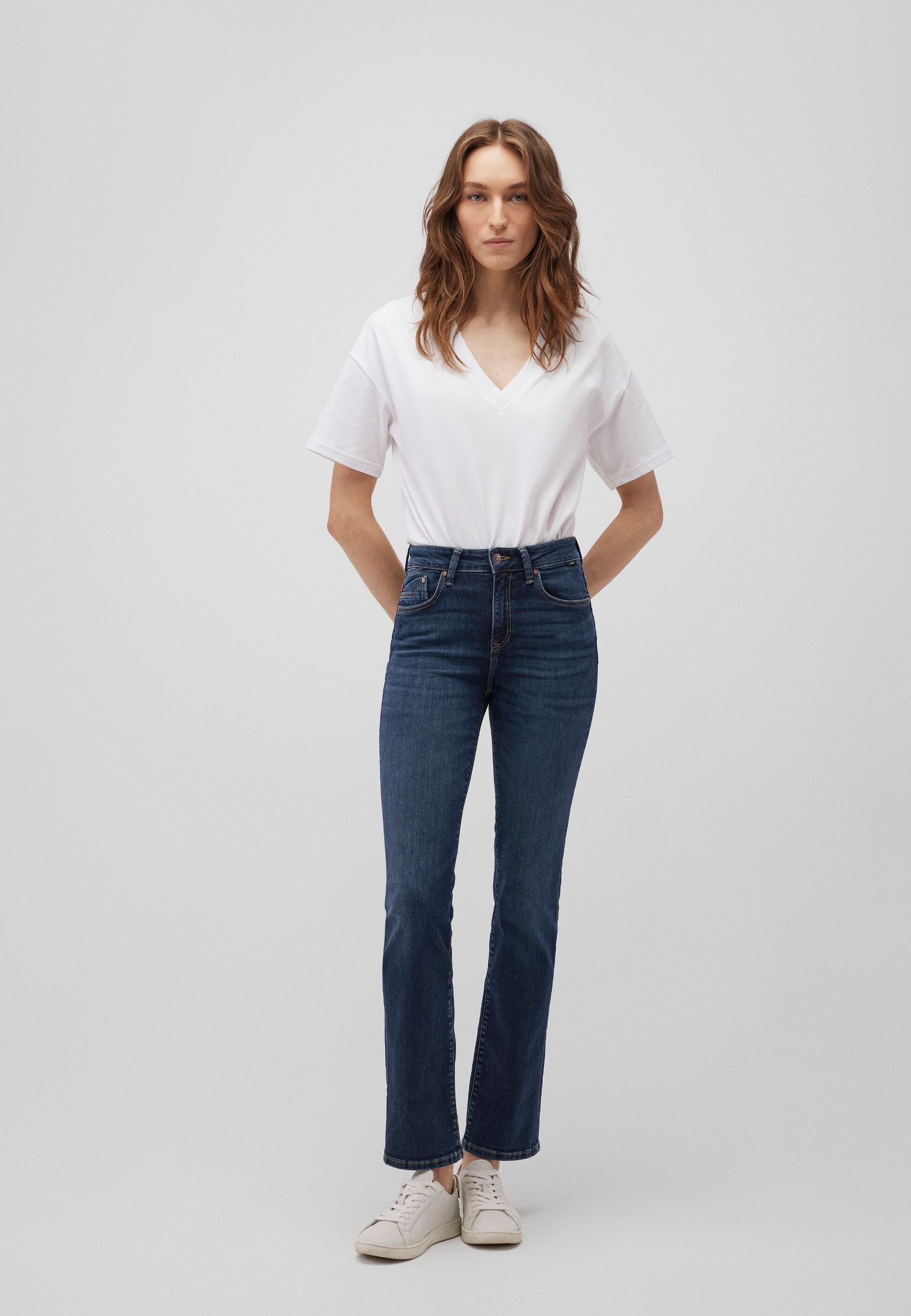 Mavi Straight-Jeans »KENDRA« gerde Form