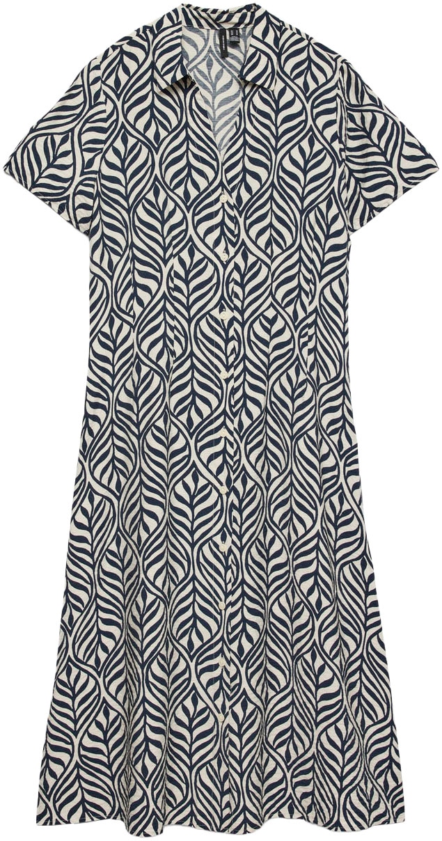Vero Moda Blusenkleid "VMJOSIE S/S CALF SHIRT DRESS WVN GA" Viskosemischung günstig online kaufen