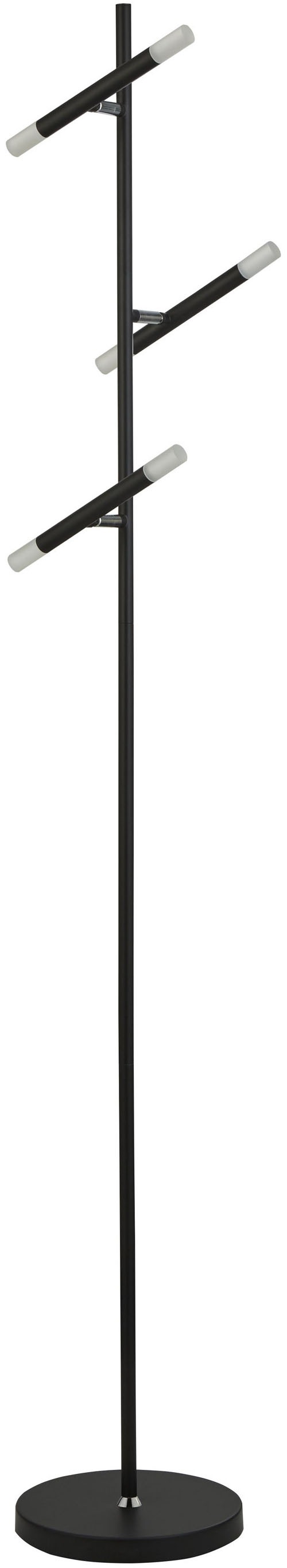 Searchlight LED Stehlampe »Wands 3Lt LED-Stehlampe - Schwarzmetall & Acryl« LED-Modul 1 Stk.