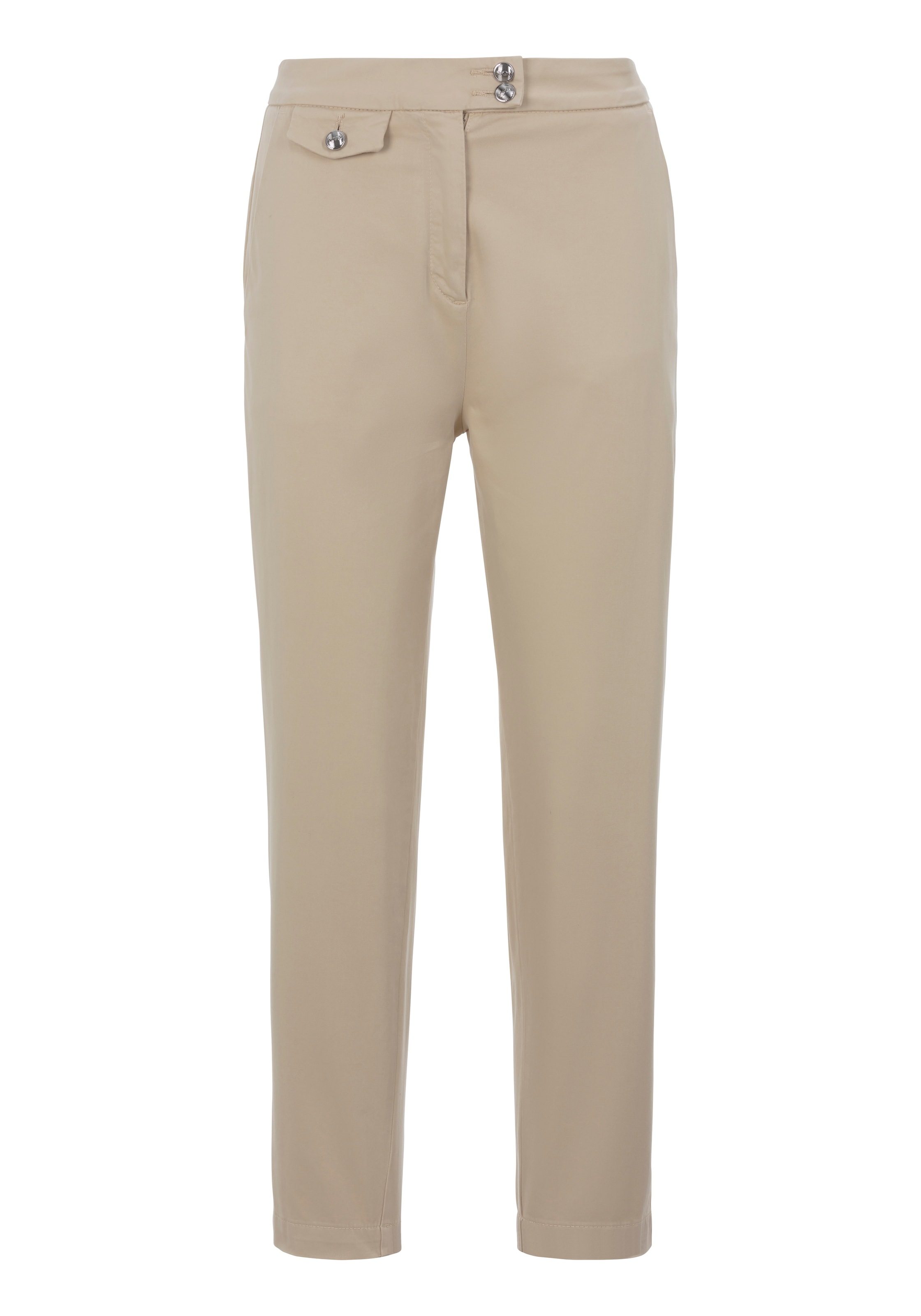 BOSS ORANGE Chinohose »Taschina-D Premium Damenmode«, mit Logo-Knopf