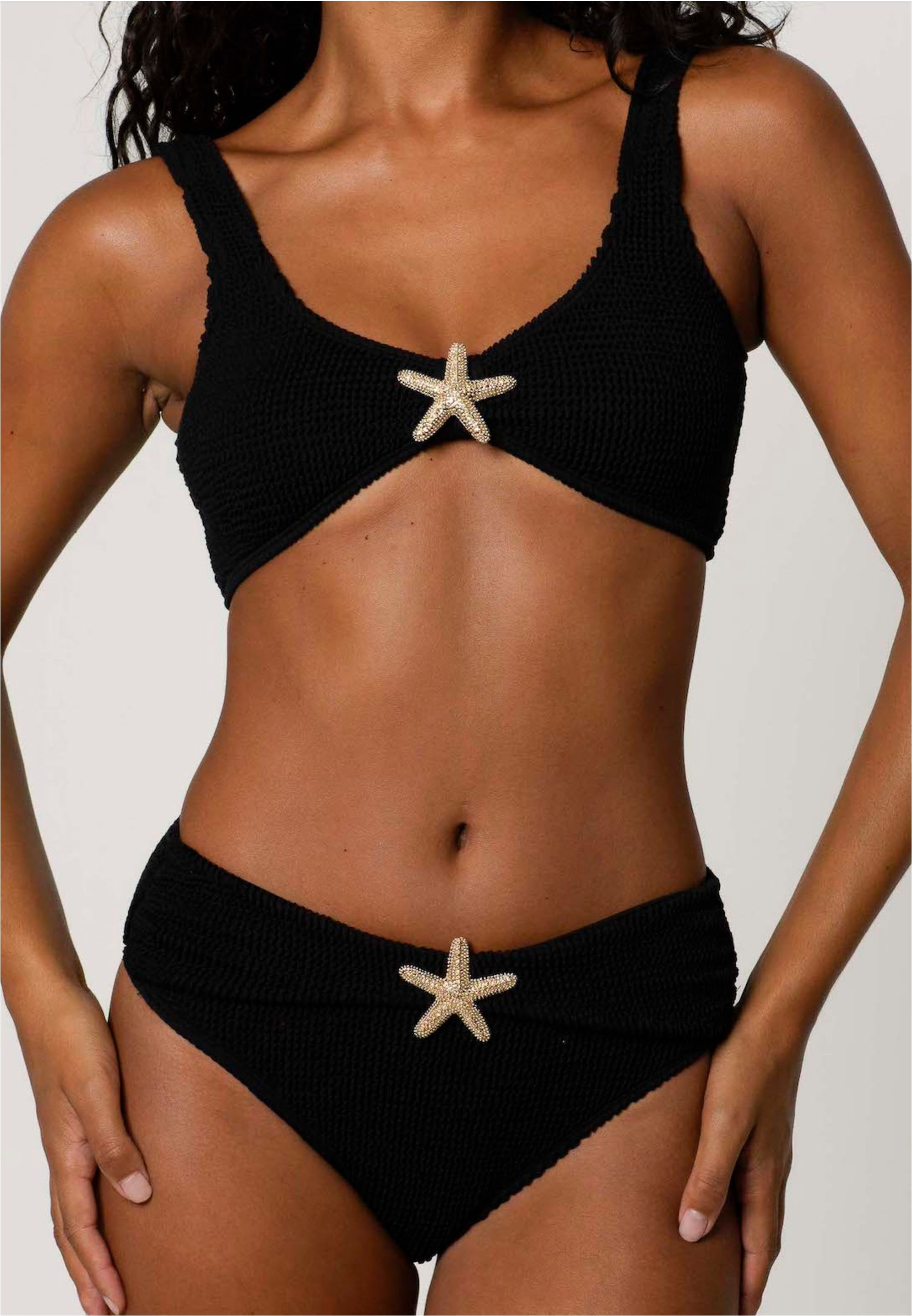 Moda Minx Bikini-Hose "Starfish Scrunch High Waist Bikini Bottom" Panty, 1 Stk. mit tollem Seestern-Element