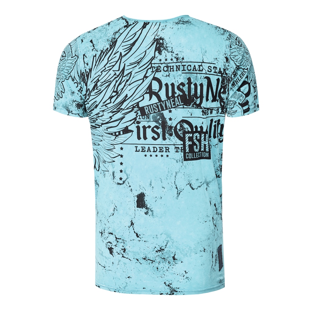 Rusty Neal T-Shirt »Rusty Neal«, mit Allover-Print