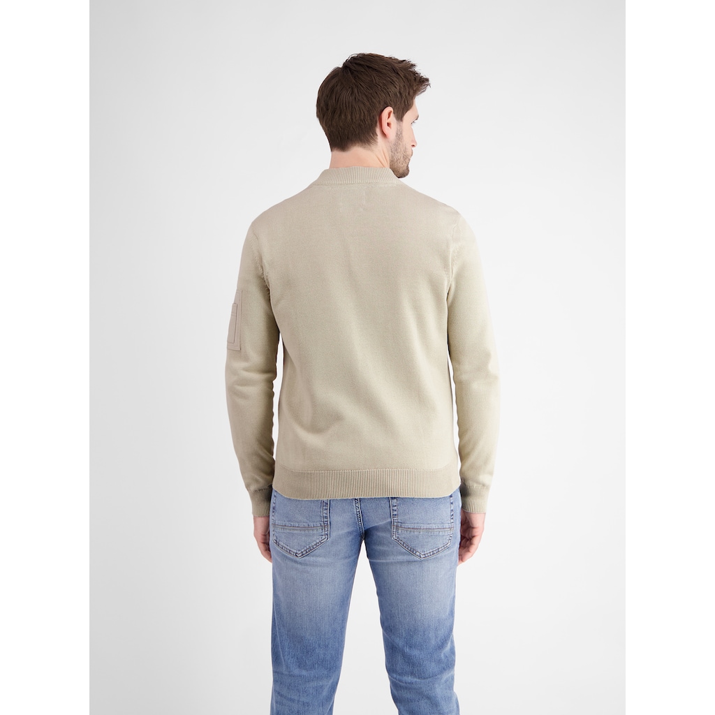 LERROS Strickjacke »LERROS Rundhals Strickjacke für Herren«