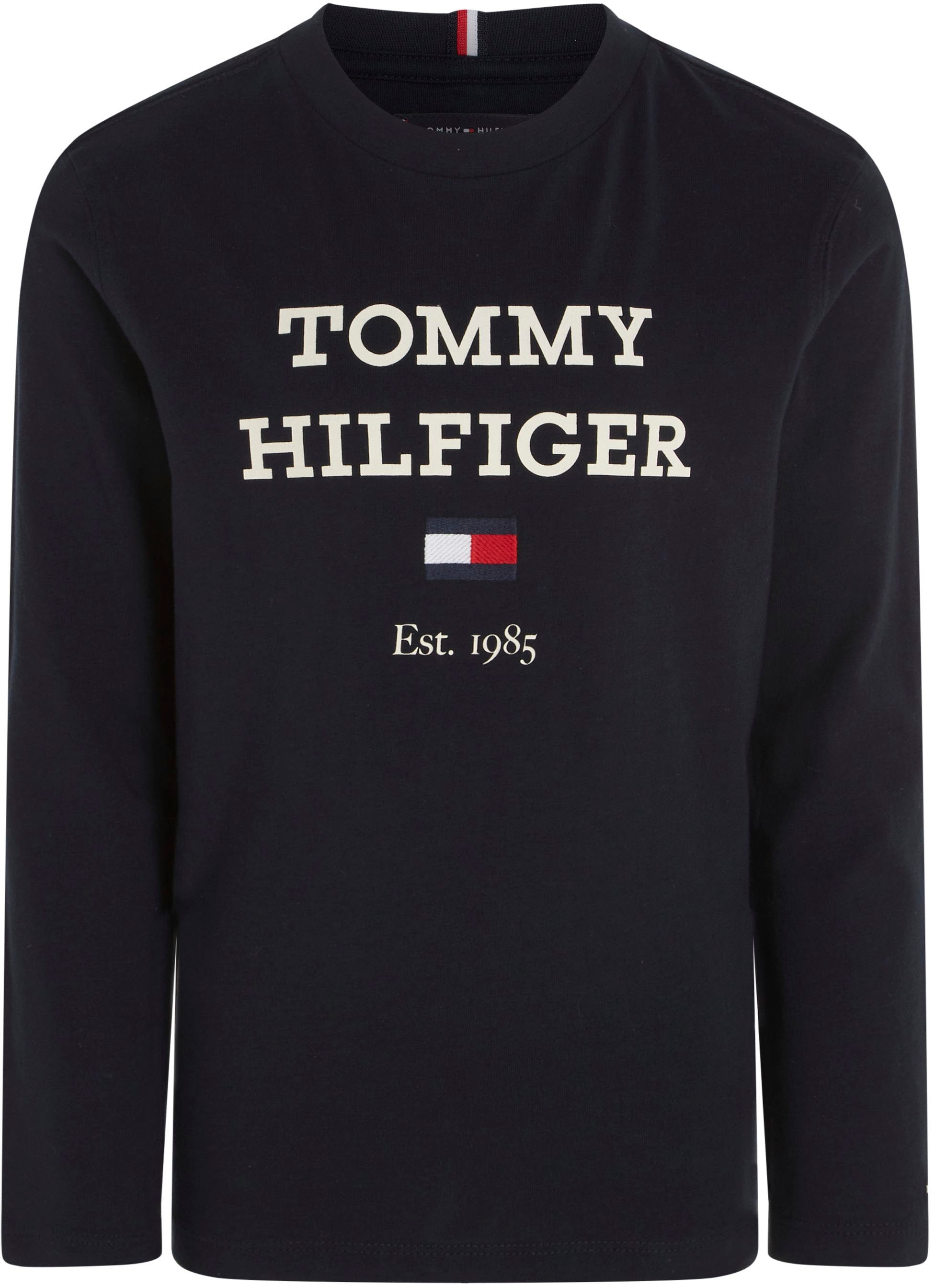 bestellen der Tommy großem BAUR Brust Logo Hilfiger TEE »TH Langarmshirt mit auf LOGO L/S«, |