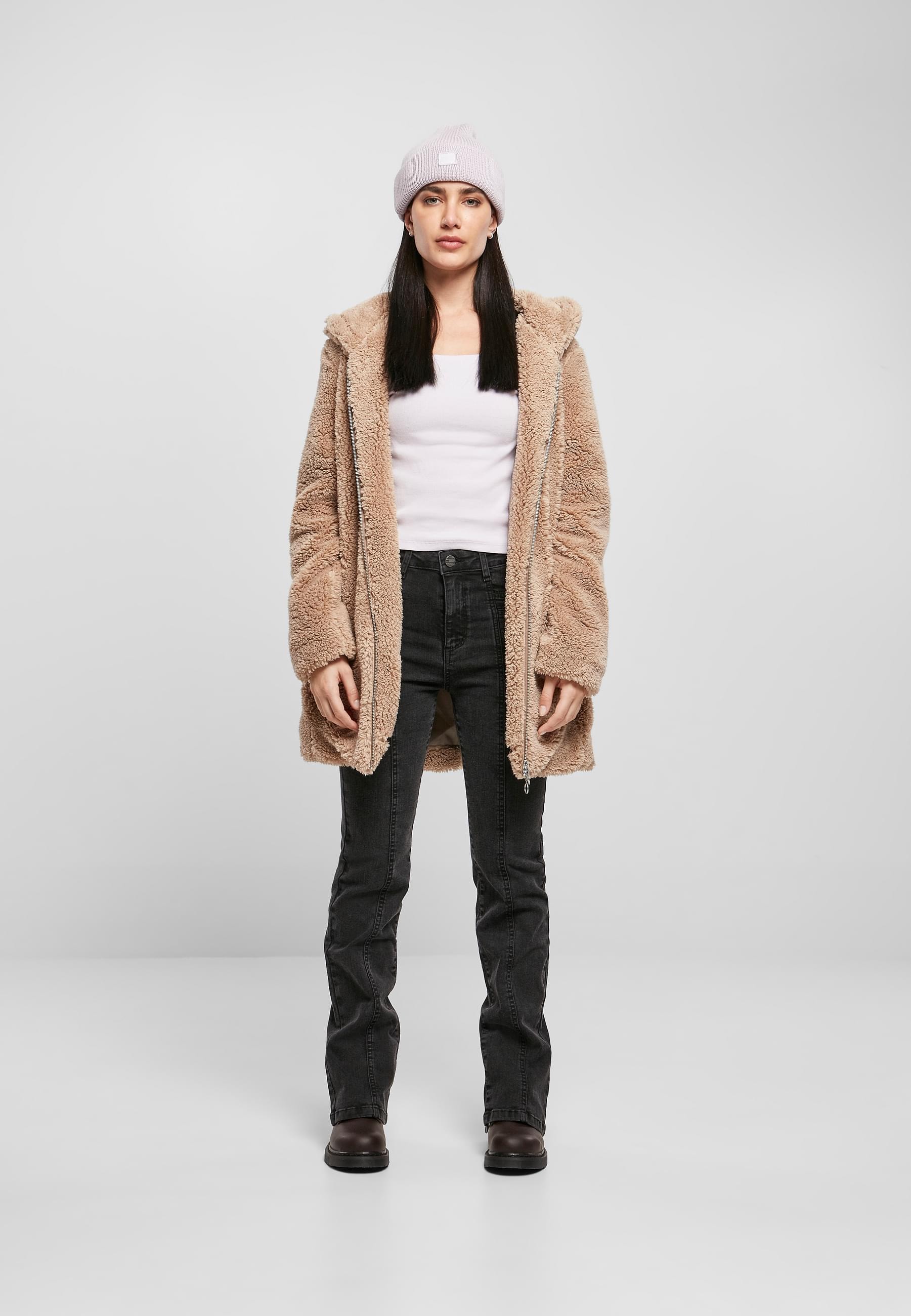 URBAN CLASSICS Allwetterjacke »Urban Classics Damen Ladies Sherpa Jacket«, (1 St.), mit Kapuze