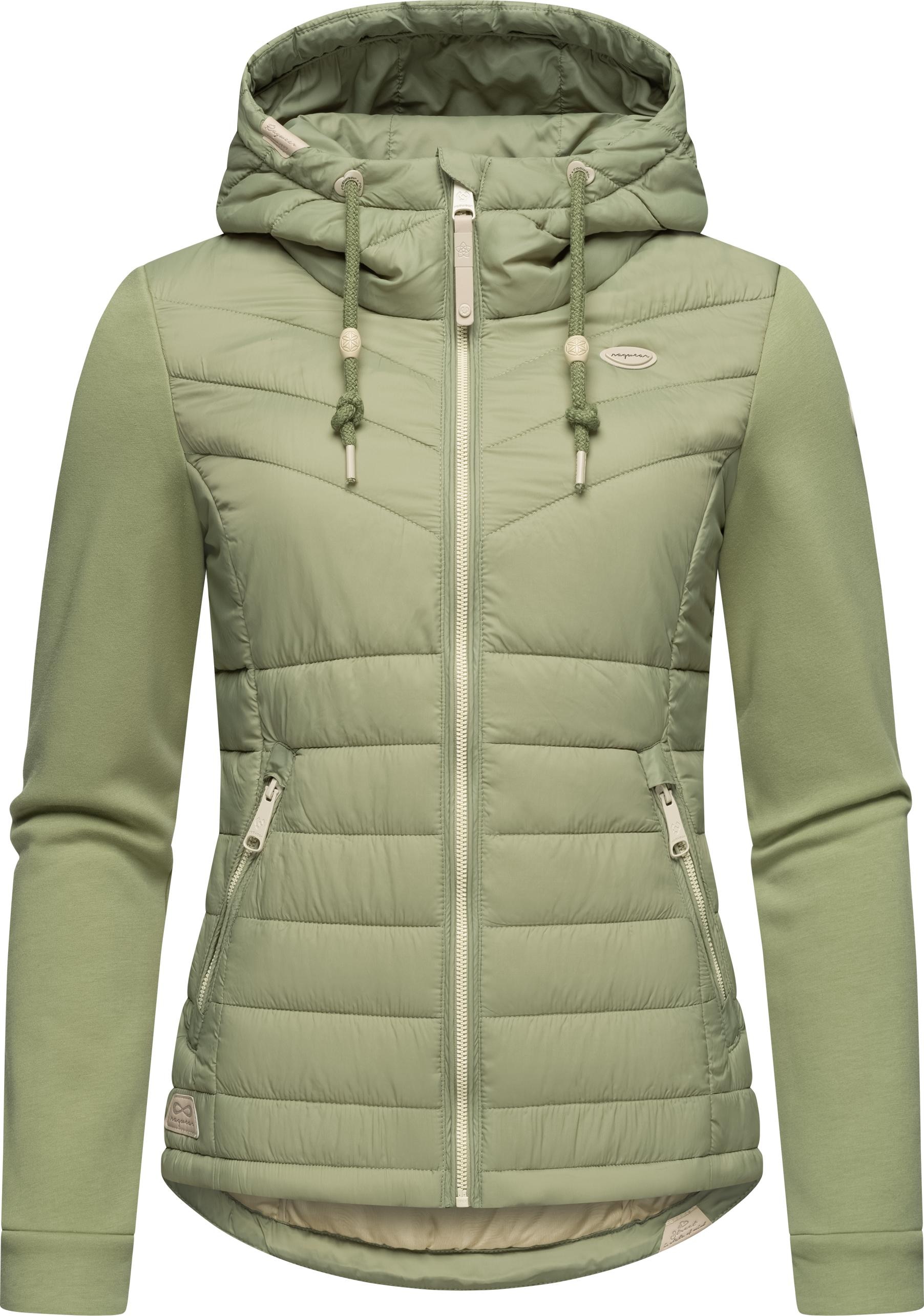 Outdoorjacke »Lucinda«, mit Kapuze, Steppjacke aus modernem Materialmix mit Kapuze