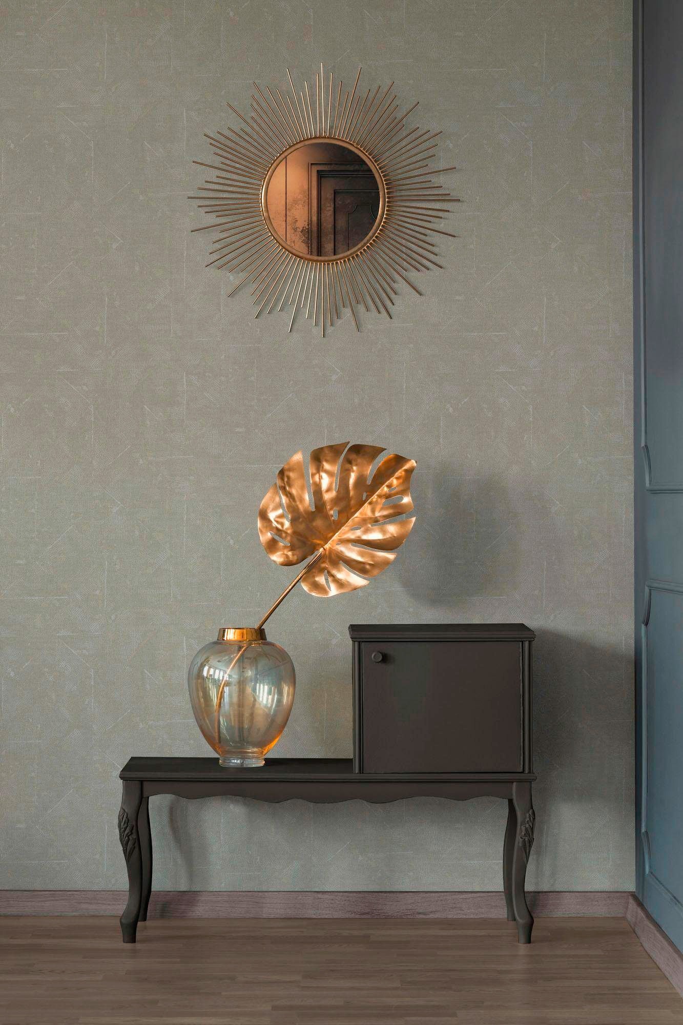 Architects Paper Vliestapete »Absolutely Chic«, Strukturmuster-gemustert-Motiv, Struktur Tapete Design Grafik Vliestapete Metallic Tapeten Wohnzimmer
