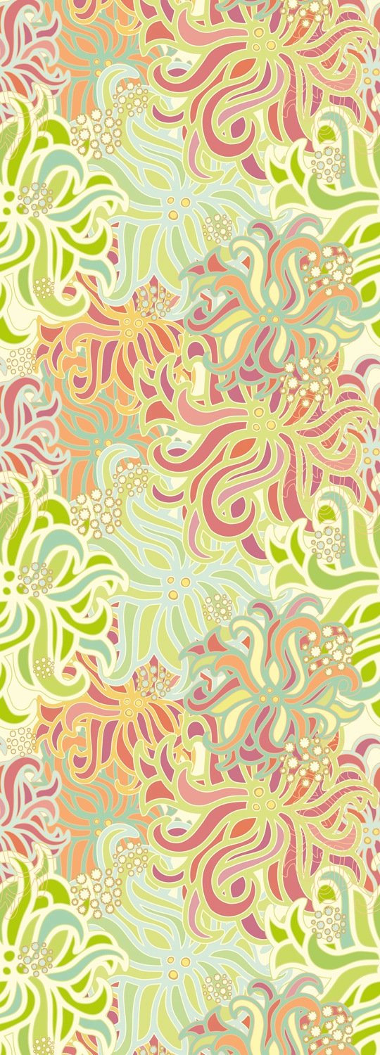 QUEENCE Vinyltapete "Gerrit", B/L: 0,9m x 2,5m, Rollen: 1, bunt, Tapeten, 90x250cm, selbstklebend, kinderleichte Anbringung,, Sticker