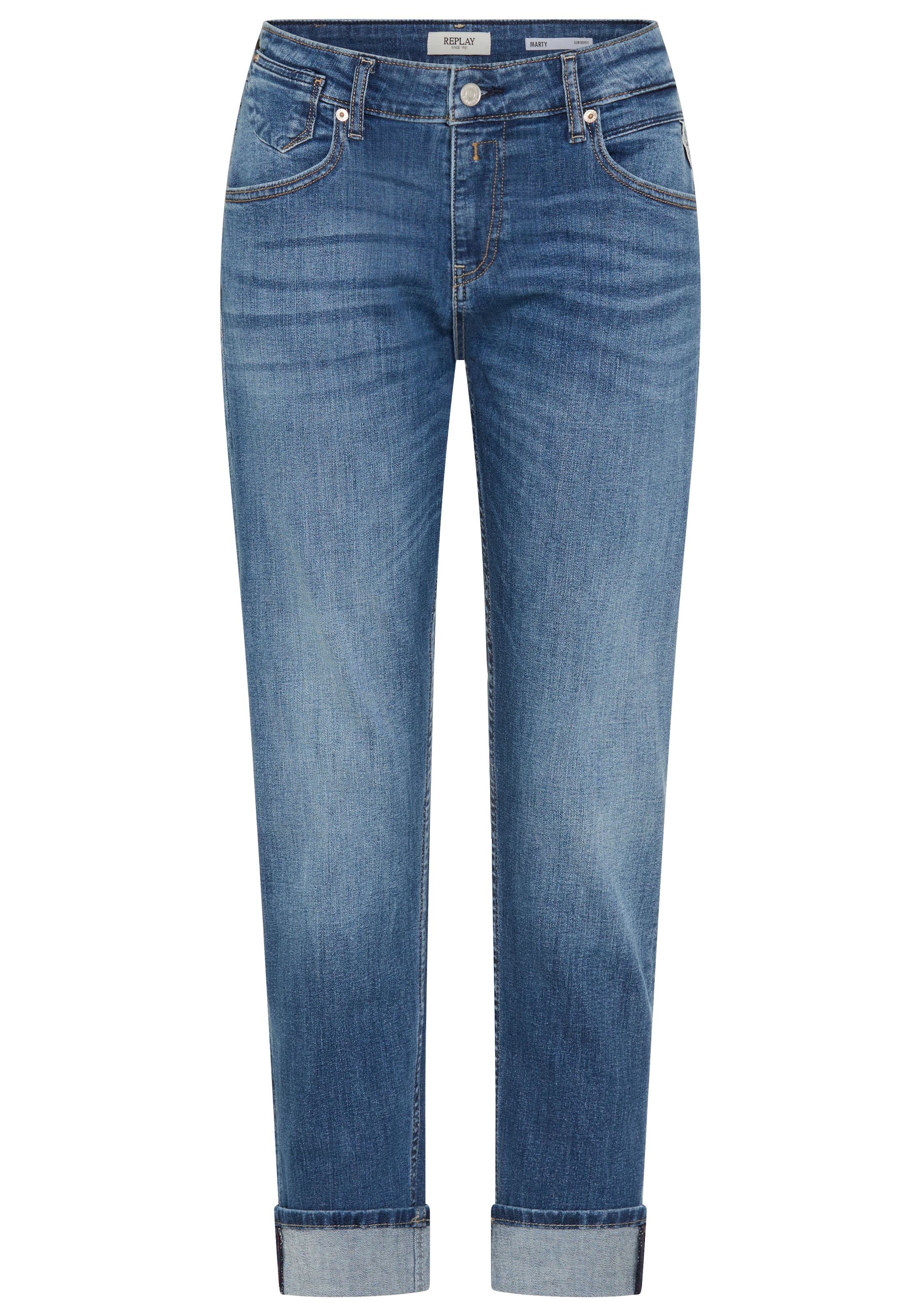 Replay Slim-fit-Jeans "MARTY" mit leichter Waschung günstig online kaufen