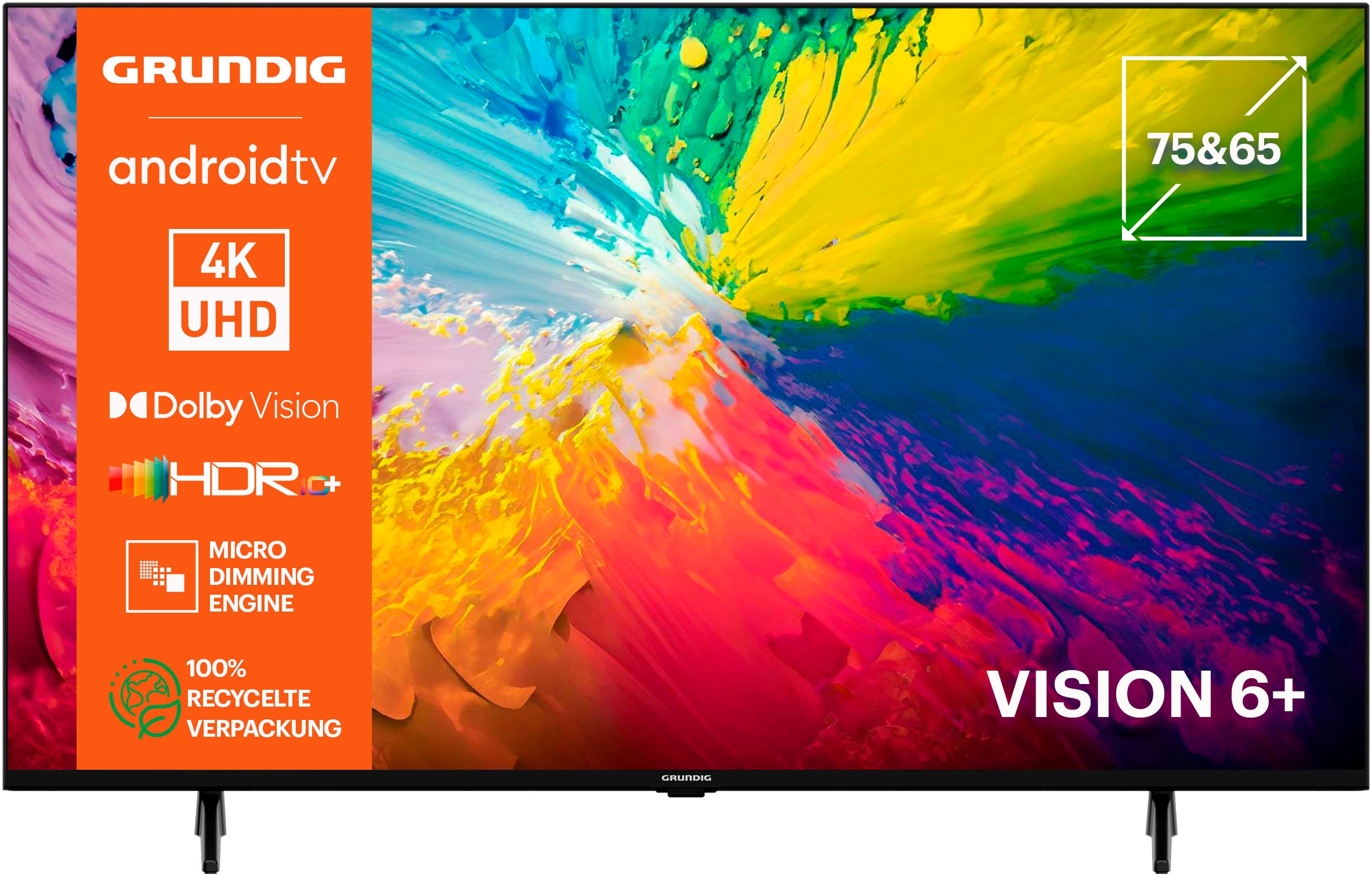 Grundig LED-Fernseher »65 VOE 73 AU8T00«, 164 cm/65 Zoll, 4K Ultra HD, Android TV-Smart-TV