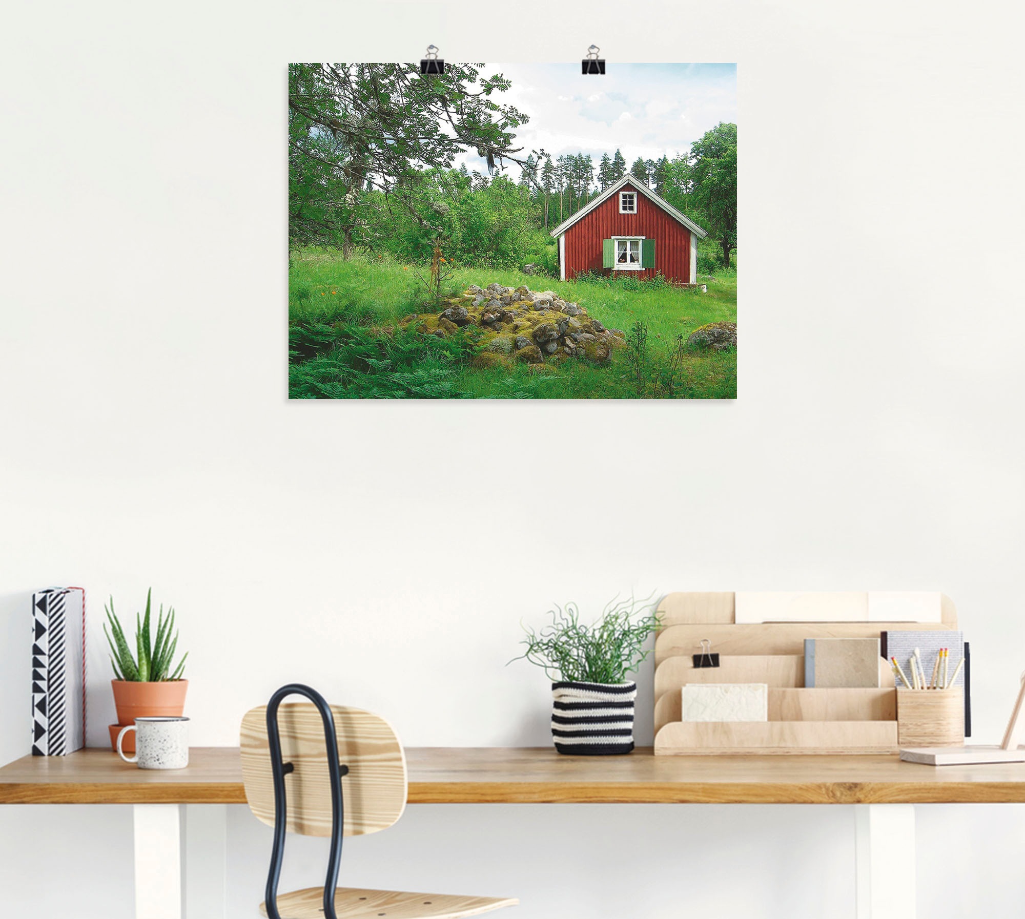 Artland Wandbild »Schweden Landschaftsfotografie«, Wiesen & Bäume, (1 St.), als Leinwandbild, Wandaufkleber oder Poster in versch. Größen