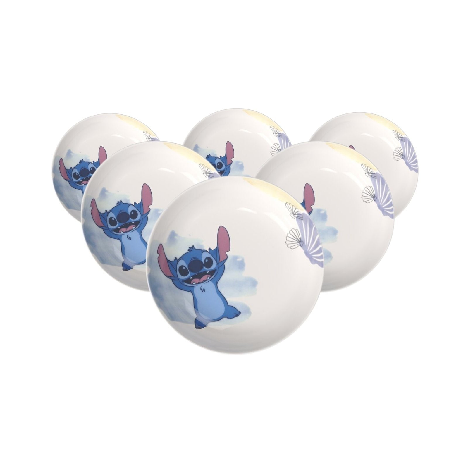 Villeroy & Boch Teller "Suppenteller Disney Stitch ø 18,7 cm 6er Set bunt" Spülmaschinenfest, Mikrowellensicher