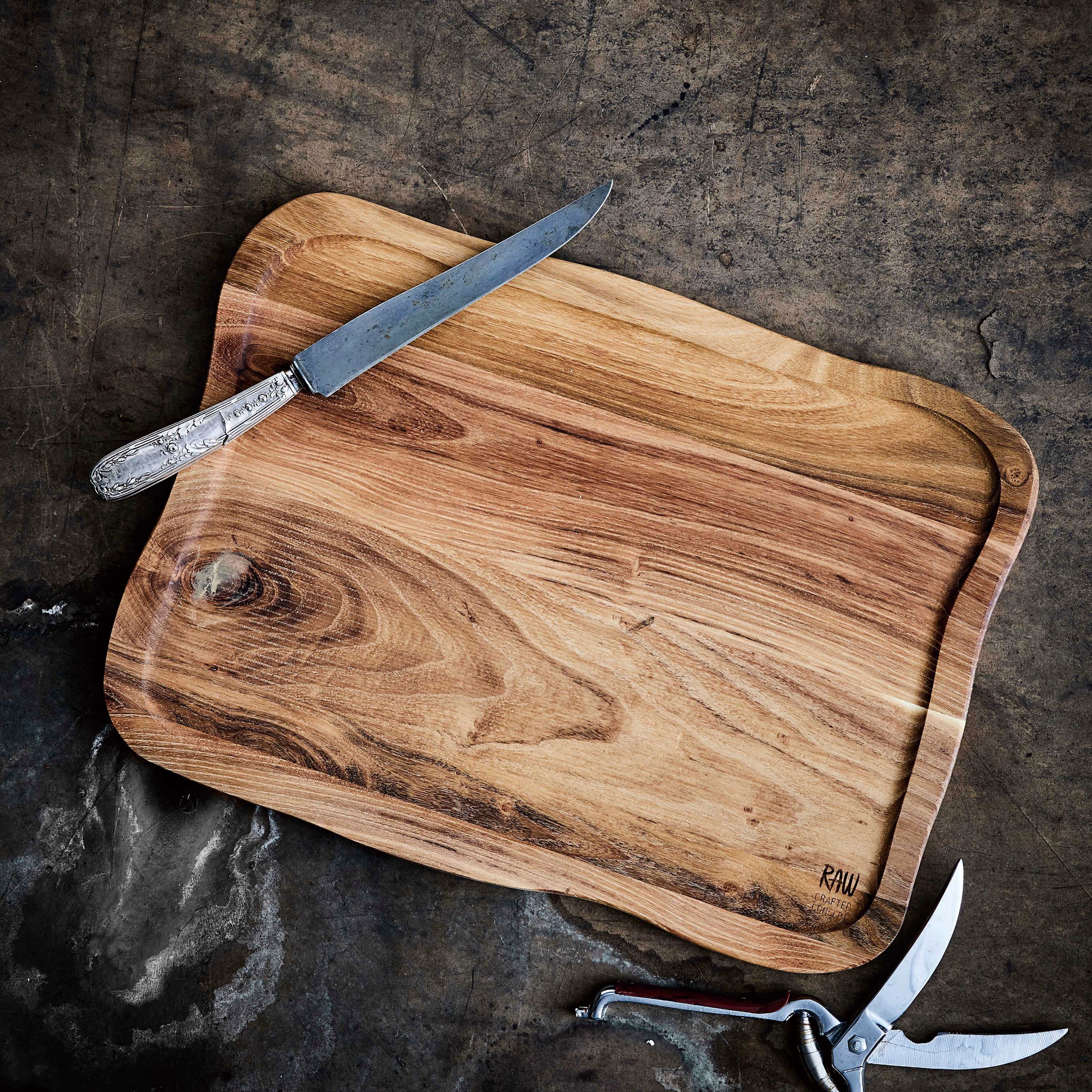 aida RAW Schneidebrett "RAW Teak" Organische Form günstig online kaufen