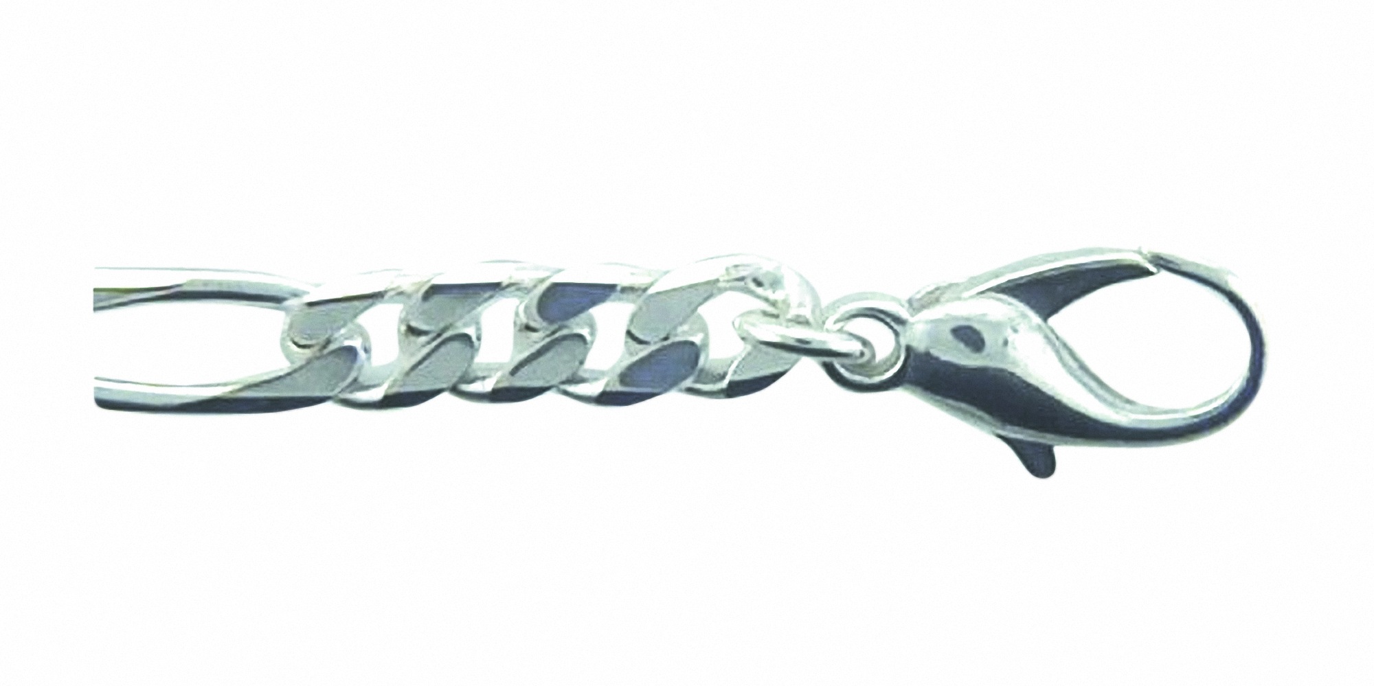 ADELIA ́S Damen Armband "19 cm Figaro Armband 925 Silber", 19cm, Silber 925 (Sterlingsilber), silber, Silber 925 (Sterlingsilber), Armbänder,