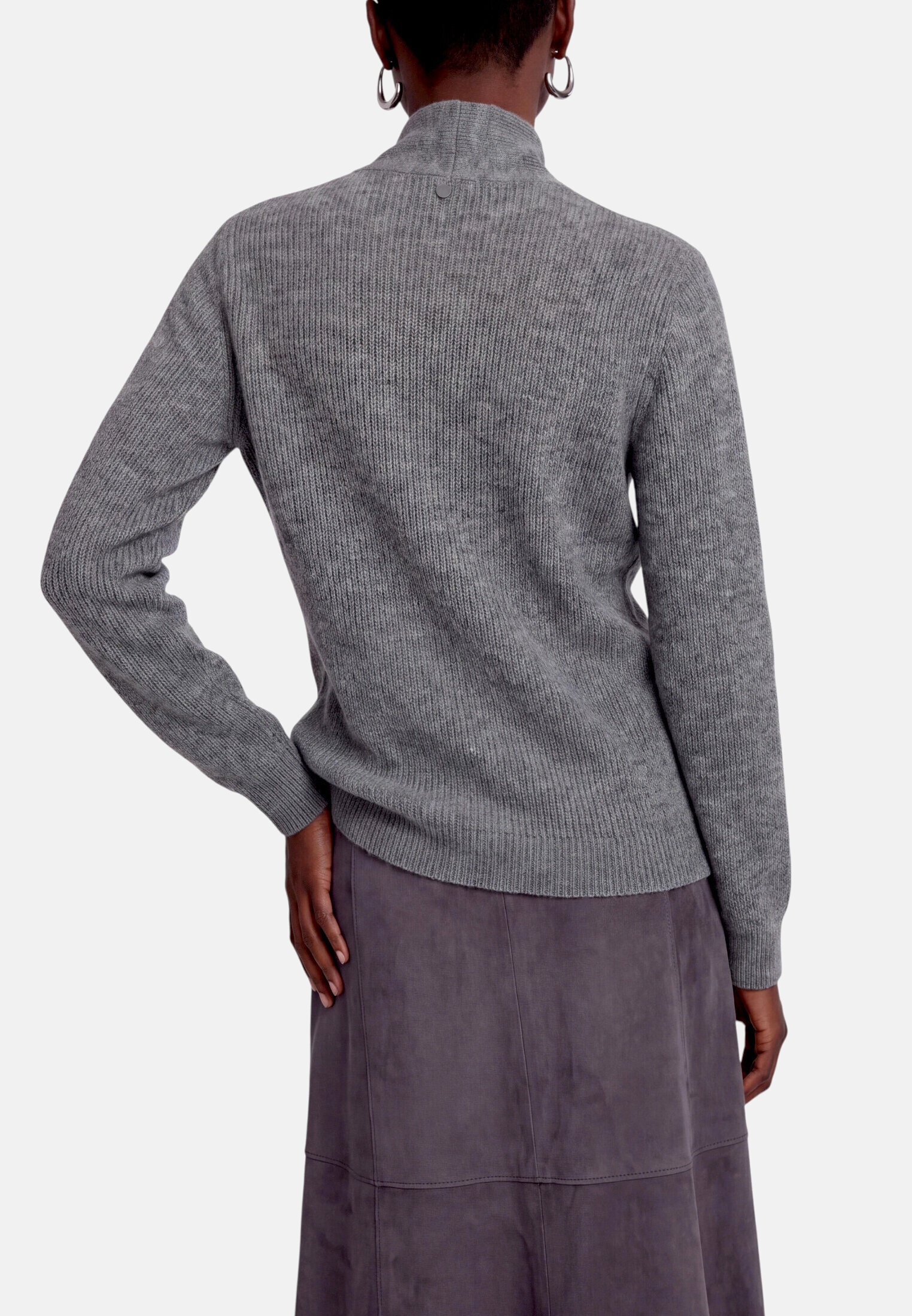 Zero Strickpullover »Damen mit Stehkragen« 1 Struktur