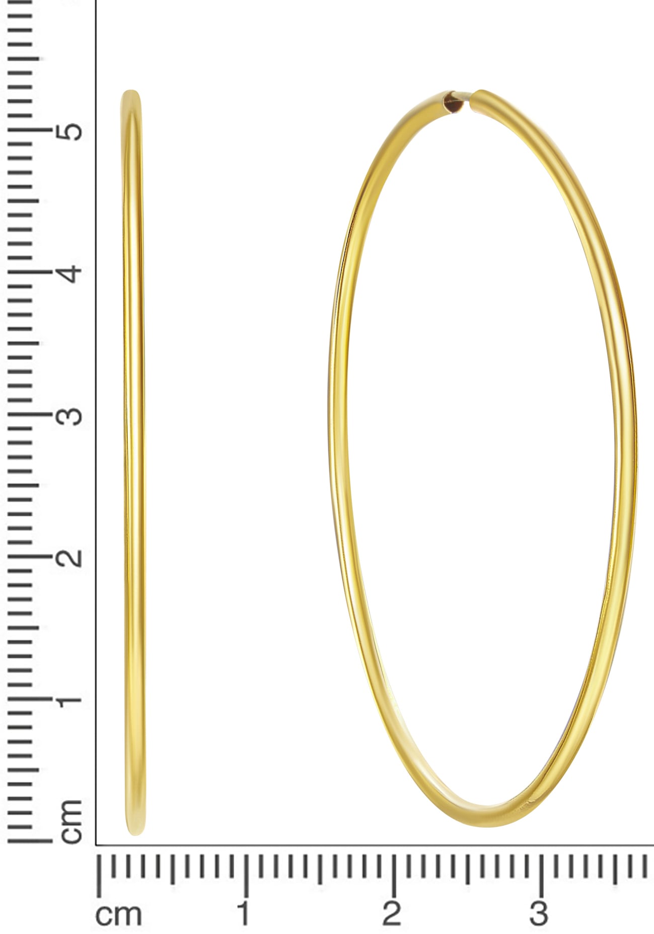 Firetti Paar Creolen »Schmuck Geschenk Gold 333 Ohrschmuck glänzend, verschiedene Größen«