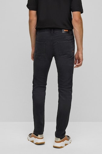 BOSS ORANGE Regular-fit-Jeans »Taber BC-P-1«, mit Leder-Badge