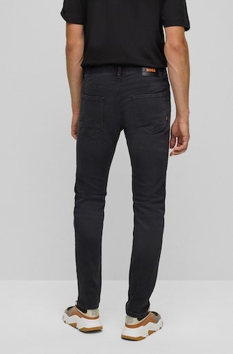 BOSS ORANGE Tapered-fit-Jeans "Taber BC-P-1", mit Leder-Badge günstig online kaufen